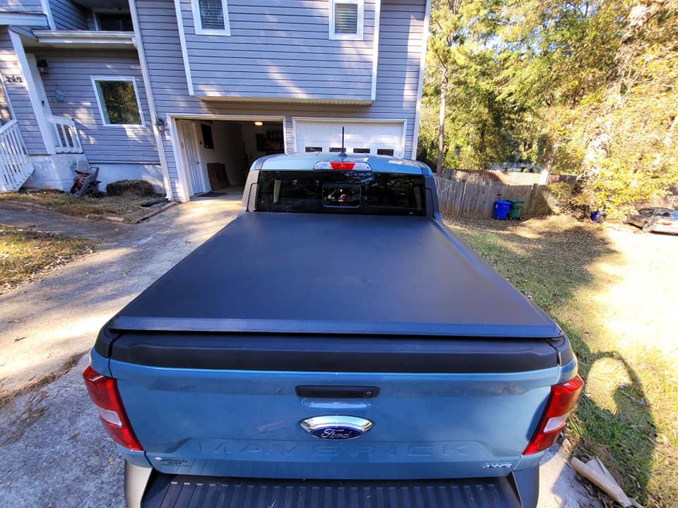 2022 Ford Maverick Truxedo Soft Rollup Tonneau Bed Cover installed on Maverick 8.jpg