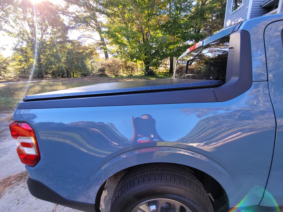 2022 Ford Maverick Truxedo Soft Rollup Tonneau Bed Cover installed on Maverick 6.jpg