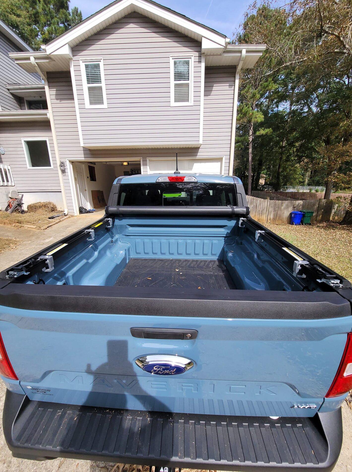 2022 Ford Maverick Truxedo Soft Rollup Tonneau Bed Cover installed on Maverick 2.jpg
