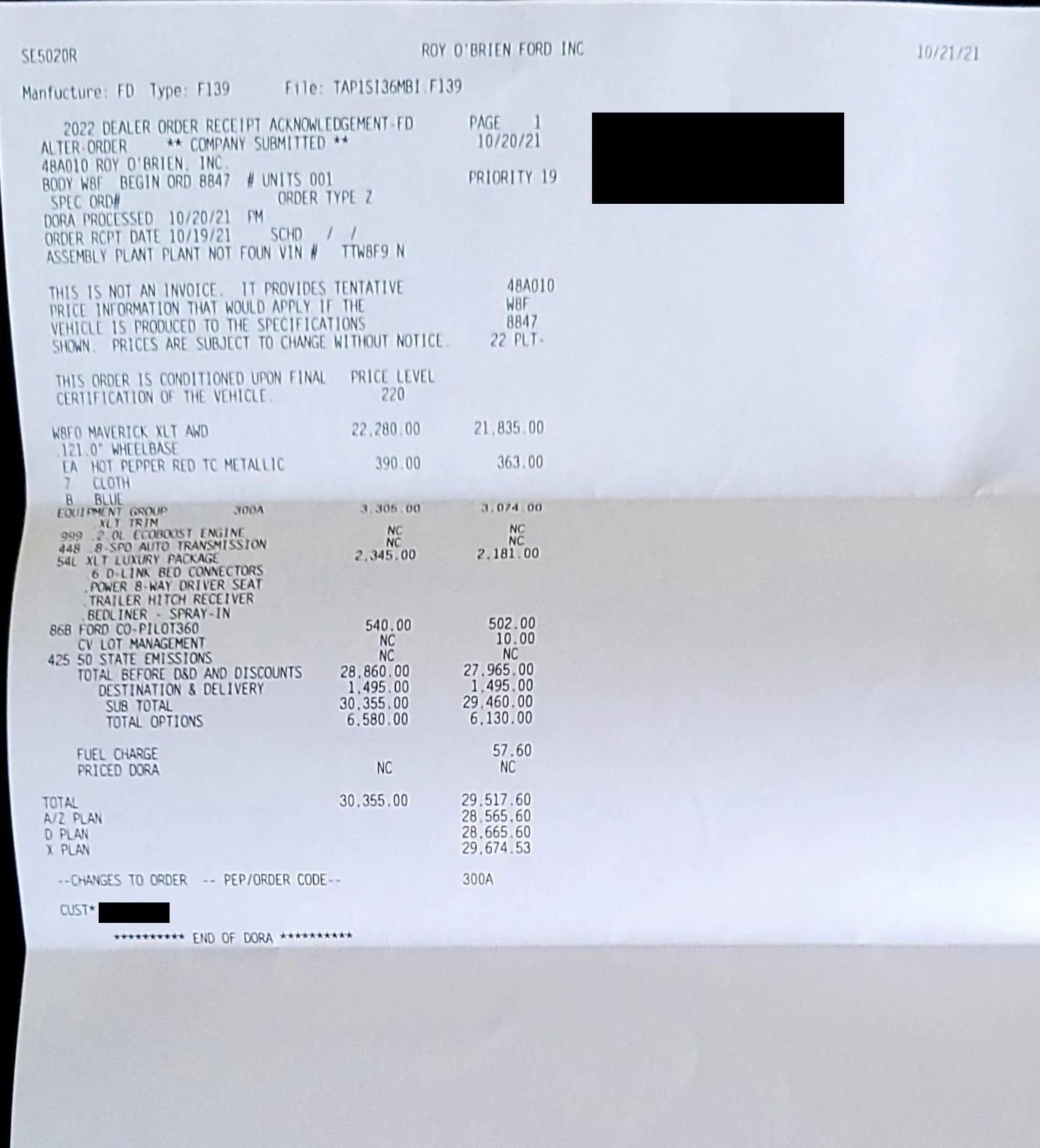 Ford Maverick Order process? 1635193189396(1)