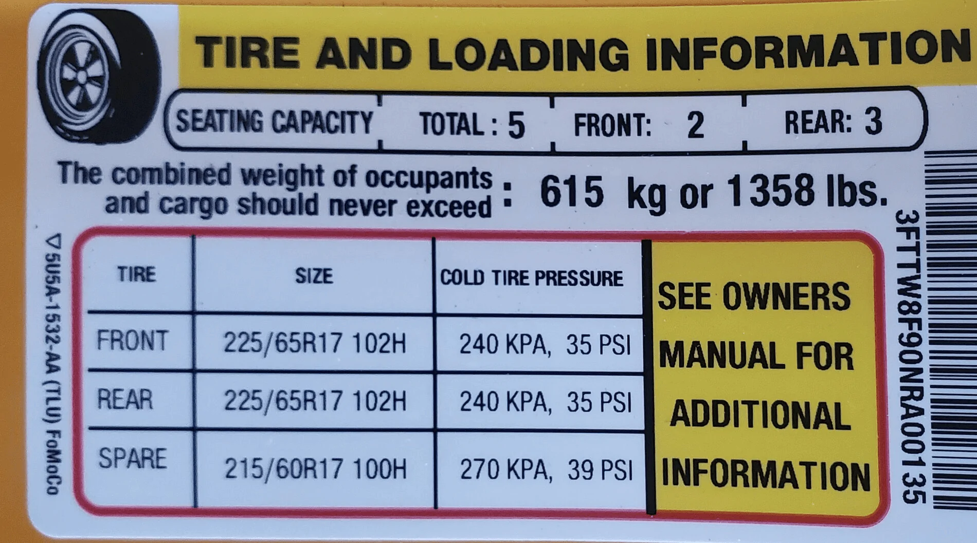 Ford Maverick Maverick payload capacity maxed out w/ 1500lbs in bed - test by owner 1635198440422