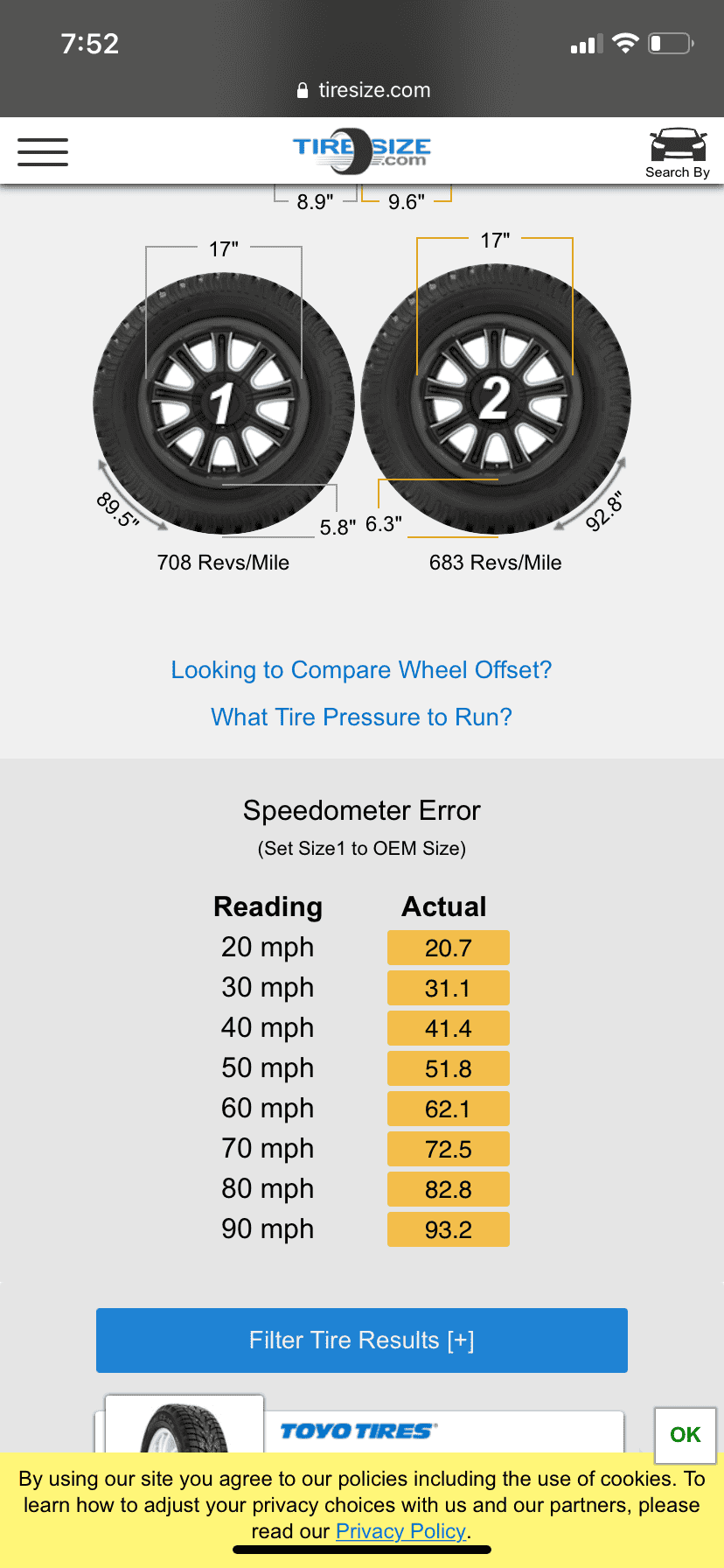 Ford Maverick Tire weight - how much does it matter? DE889602-0FD8-477C-85F8-5E5B3B239626