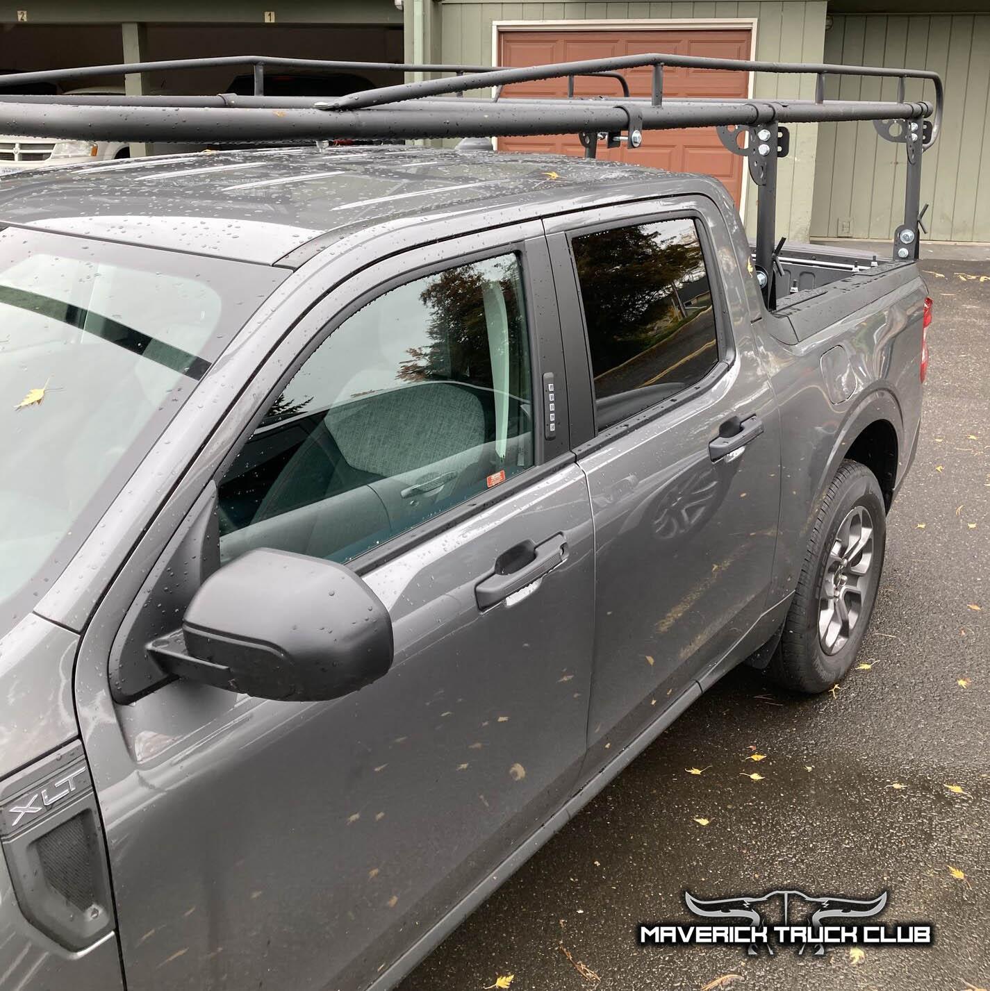 Ford Maverick 🪜 Custom Ladder Rack installed on 2022 Maverick [1k lbs capacity] 2022 Ford Maverick ladder rack custom build rig 8