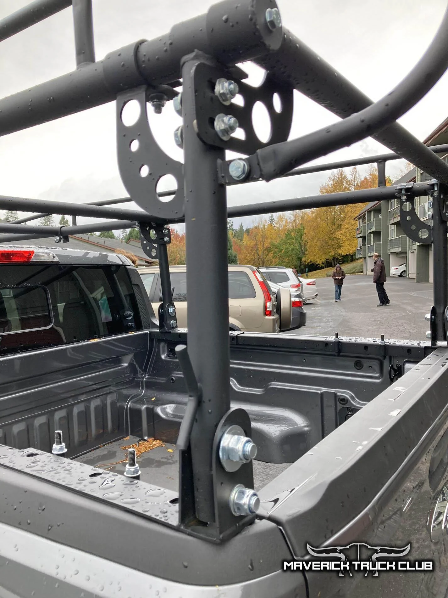Ford Maverick 🪜 Custom Ladder Rack installed on 2022 Maverick [1k lbs capacity] 2022 Ford Maverick ladder rack custom build rig 9