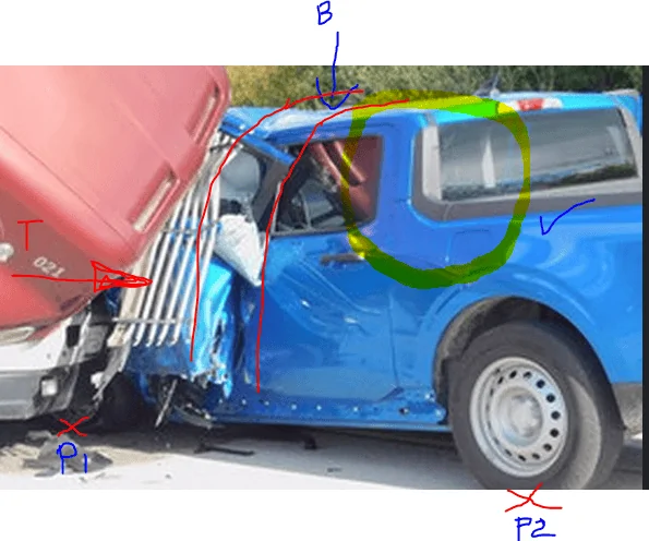 Ford Maverick Structural integrity of Maverick - analysis based on crash photos MAV_2