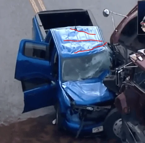 Ford Maverick Structural integrity of Maverick - analysis based on crash photos MAV_1