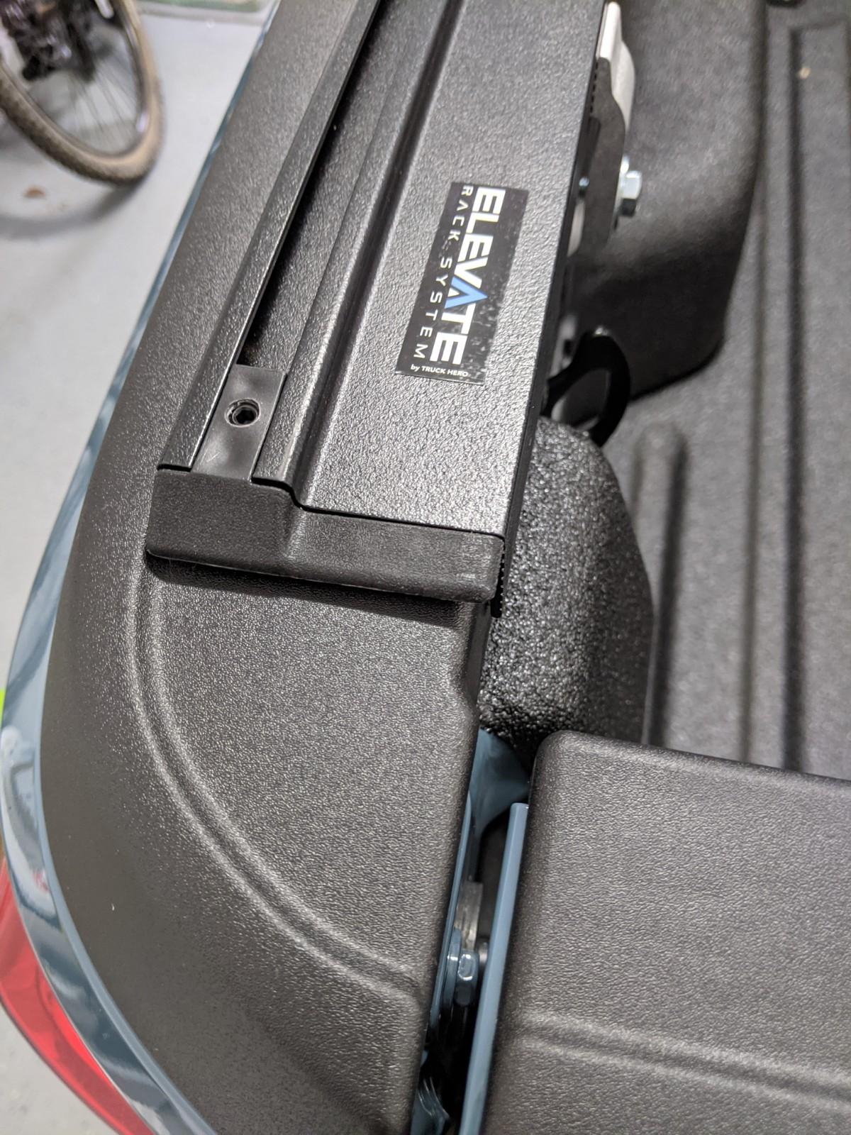 Ford Maverick Truxedo Elevated TS Rail Installed with XLT Lux Bed Rail PXL_20211027_190938958