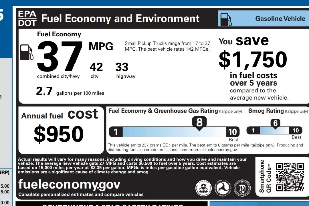 Ford Maverick Smog ratings for Hybrids - What's your window sticker say? Screenshot_20211028-112049-01