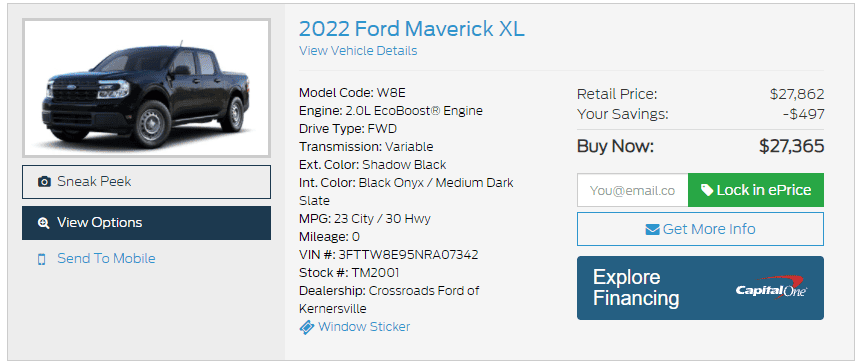 Ford Maverick Where to see a Maverick in NC? 1635474429051