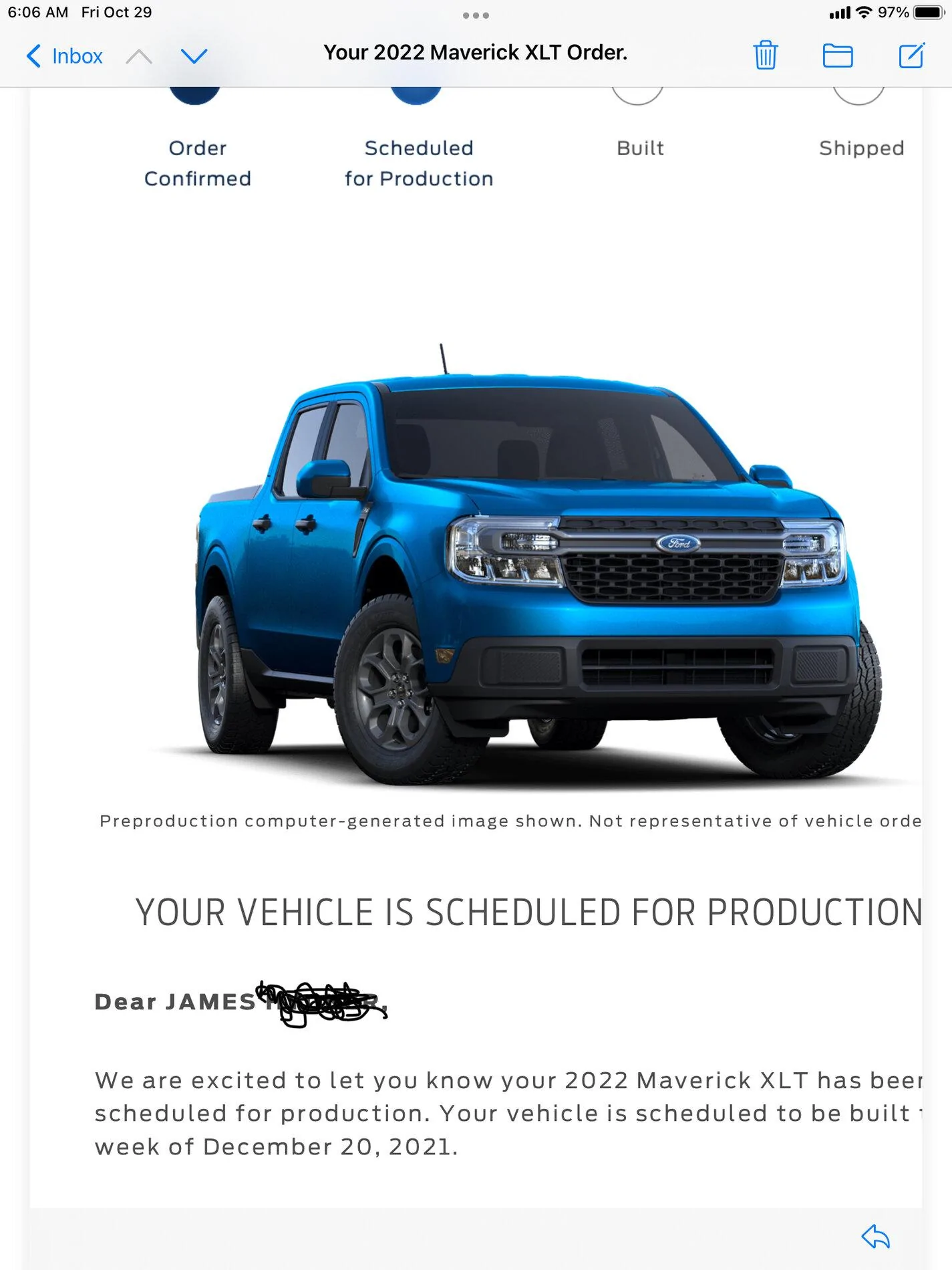 Ford Maverick 📣10/28 Scheduling Email Received Group [Emails coming in a day late!] 22876C84-EF5E-4541-B310-8E131AA0177E