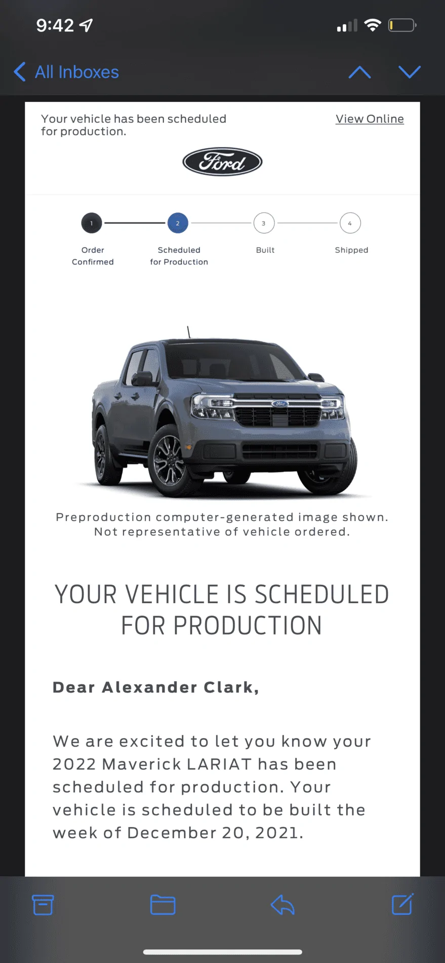 Ford Maverick 📣10/28 Scheduling Email Received Group [Emails coming in a day late!] 85DB6F14-4B8E-4FA7-88EF-9C0928405541