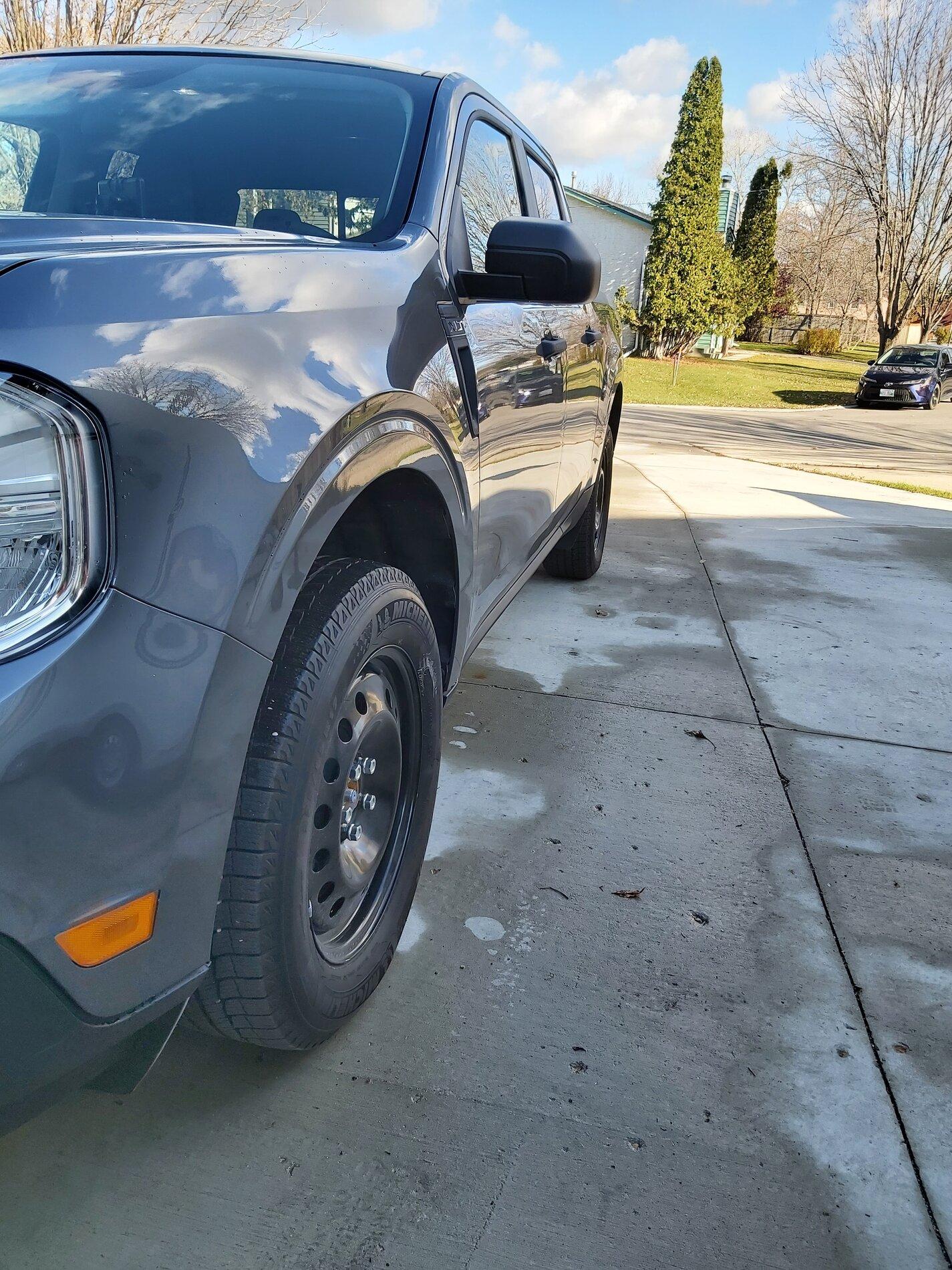 Ford Maverick Anyone find a source for factory steel wheels? 20211030_142931