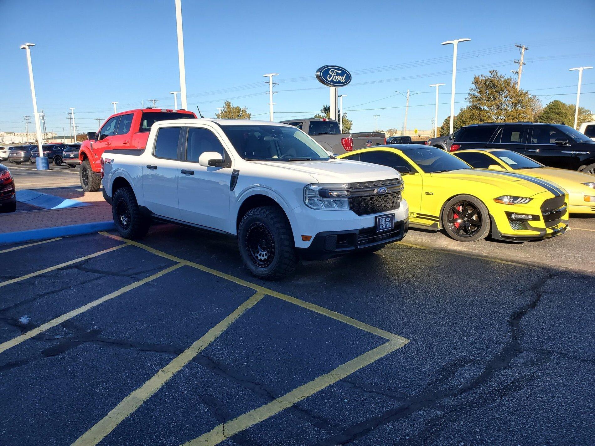 Ford Maverick 2" Lifted 2022 MAVERICK + 31" Mud Tires by Long McArthur Performance 20211030_185602