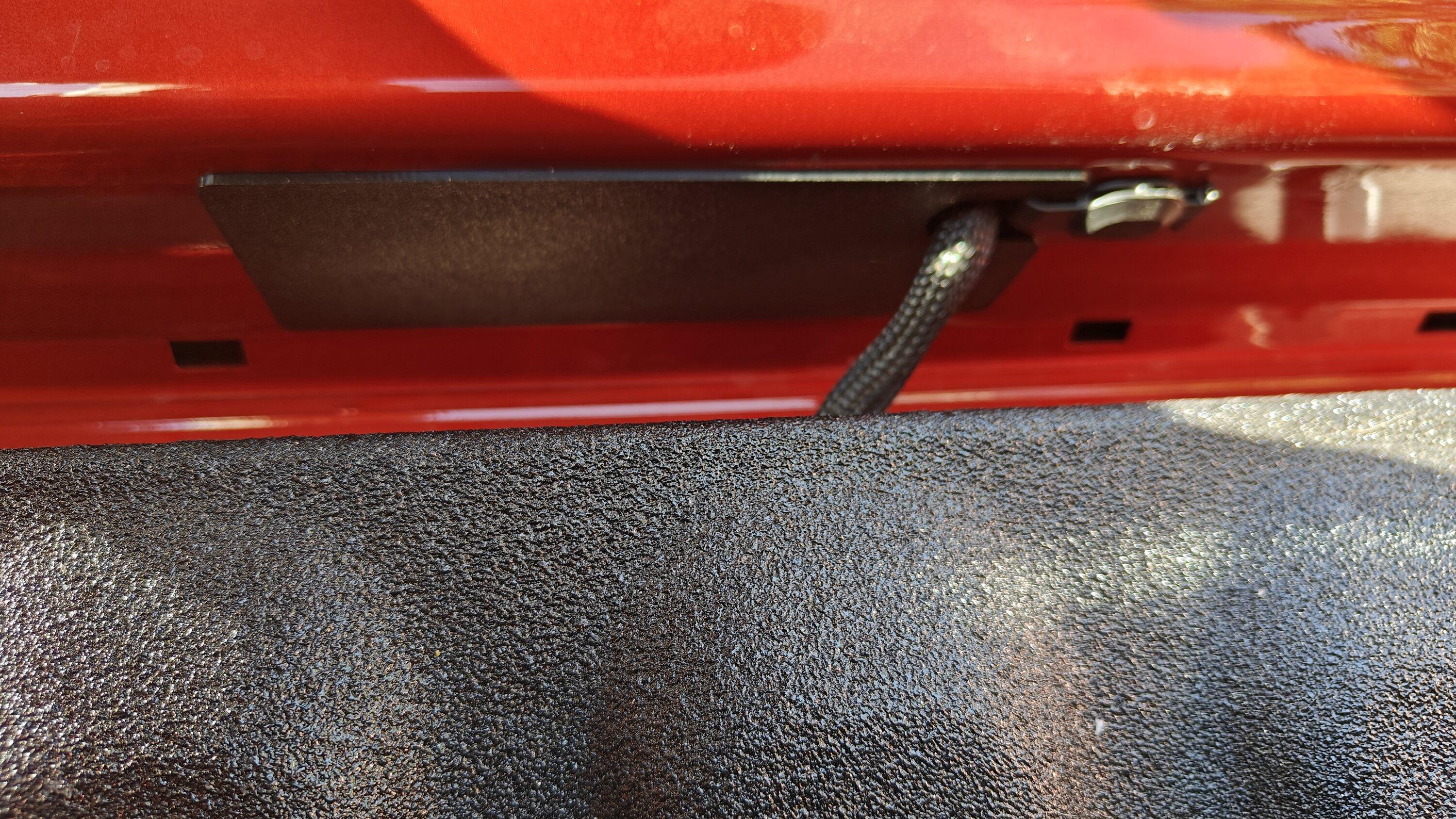 Ford Maverick 3D Printed Tailgate Hole Caps TailGateBottomAccess3DPrintedPlate