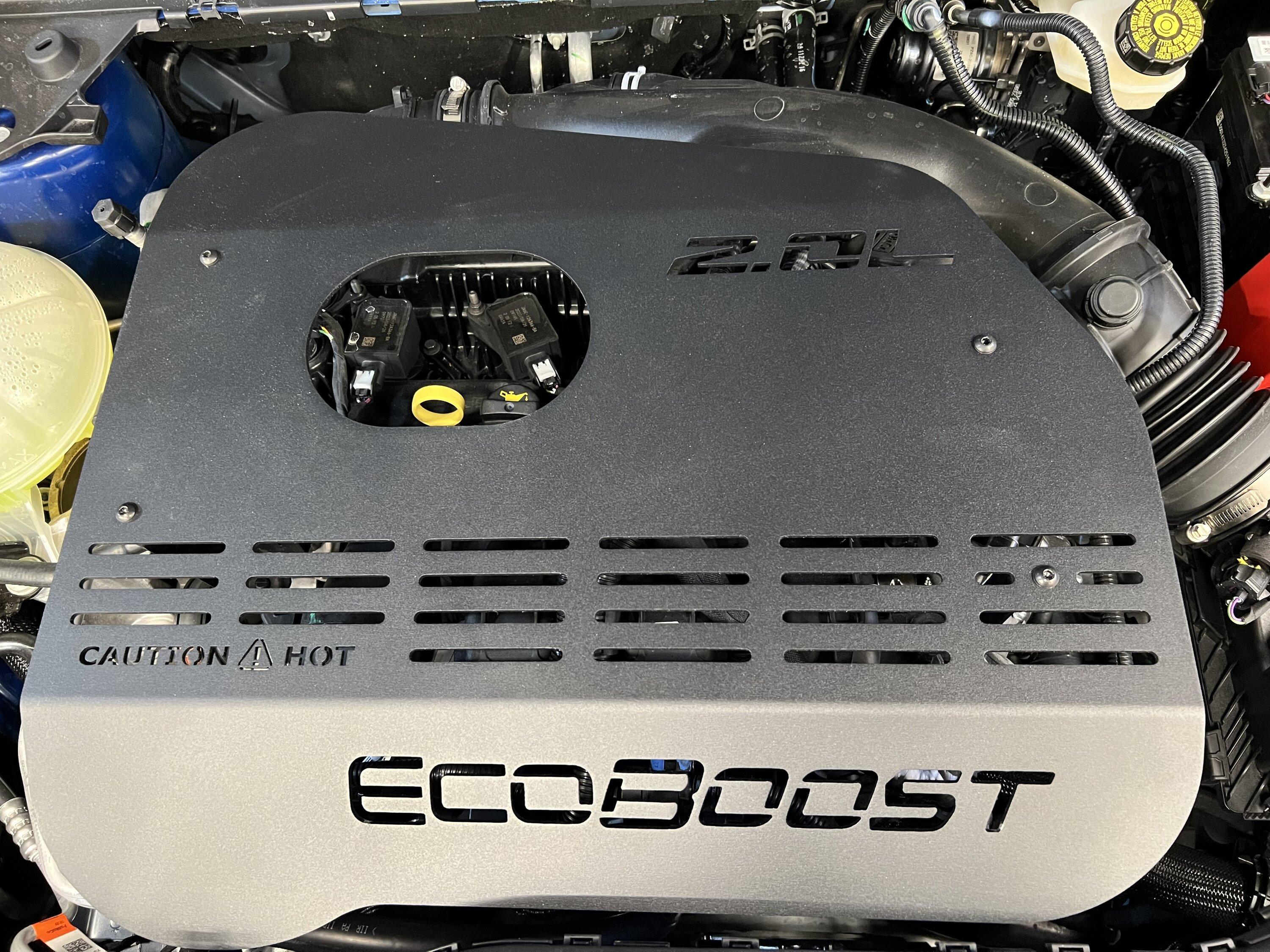 Ford Maverick JCR Aluminum 2.0 ECO Boost Cover installed Engine Cover 1