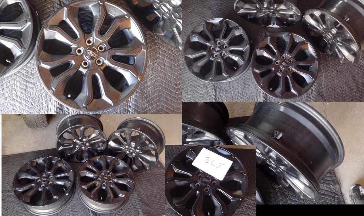 Ford Maverick FS - Four Black 18" BAP wheels w/TPMS, New BAP wheels SLJ