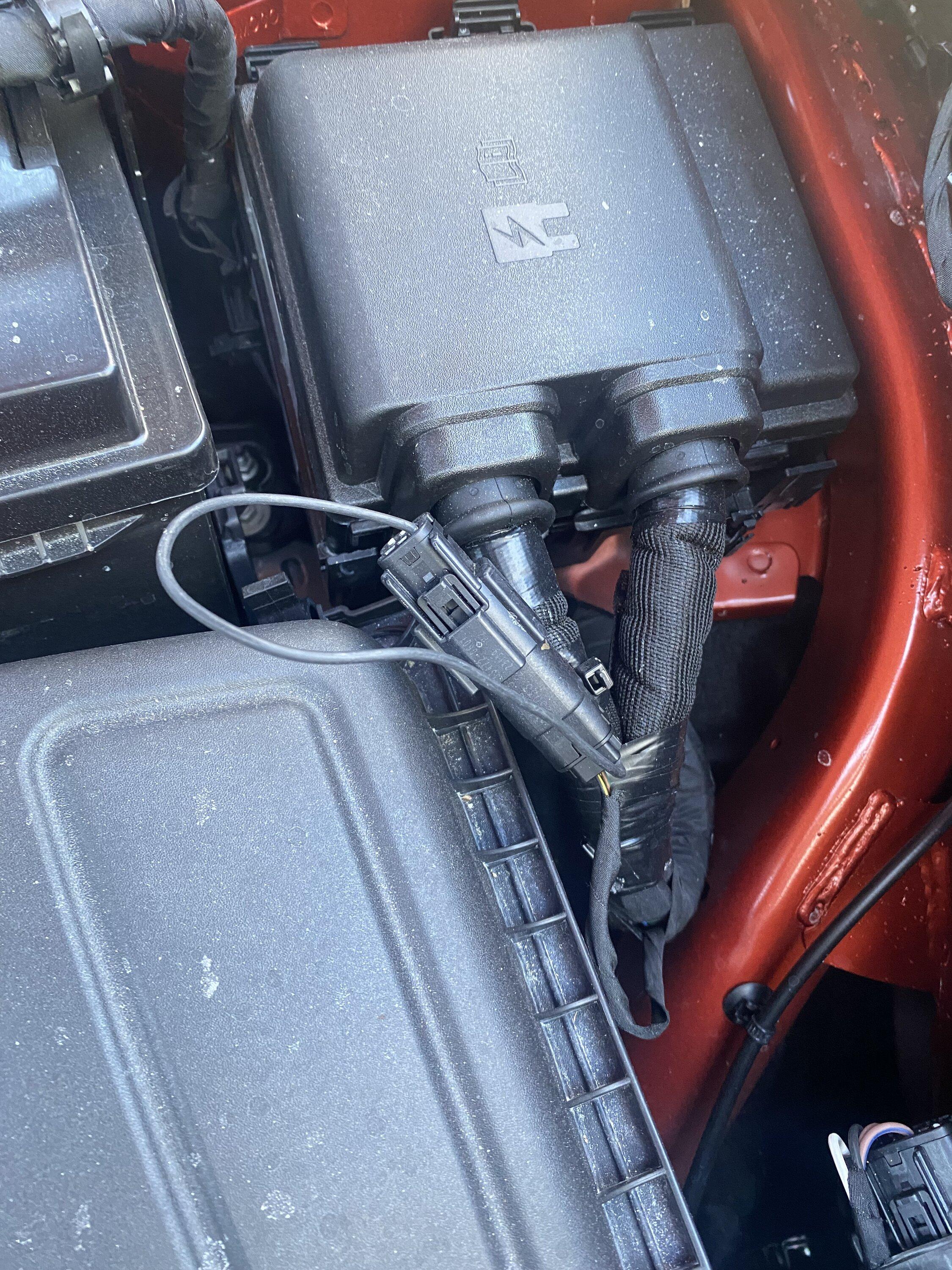 Ford Maverick What’s this loop back wire under my hood? IMG_3011