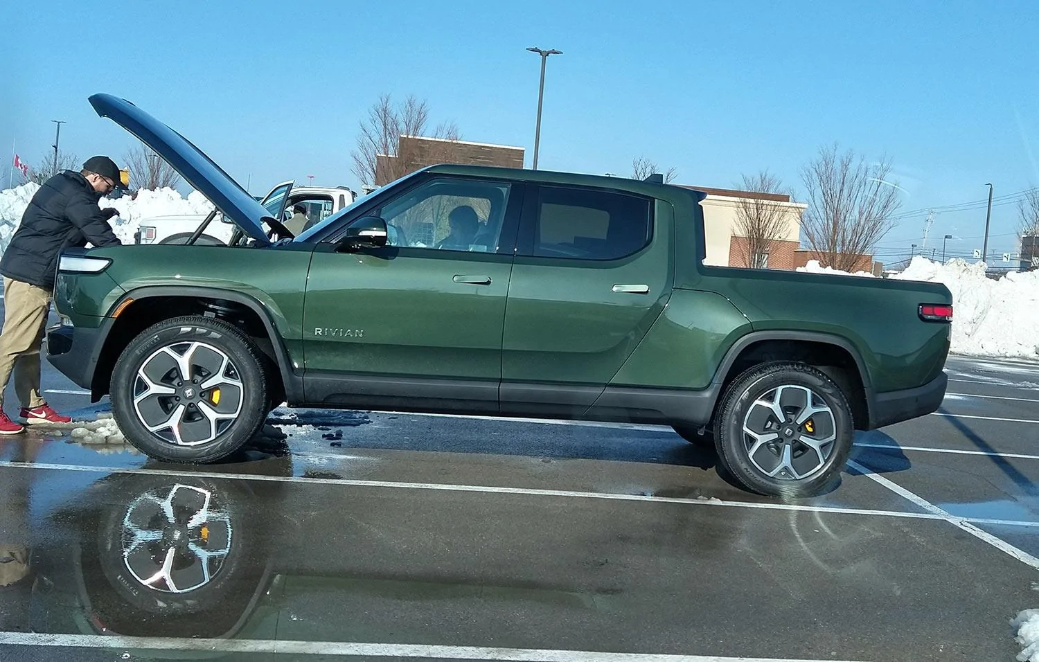 Ford Maverick Saw a Rivian rivian