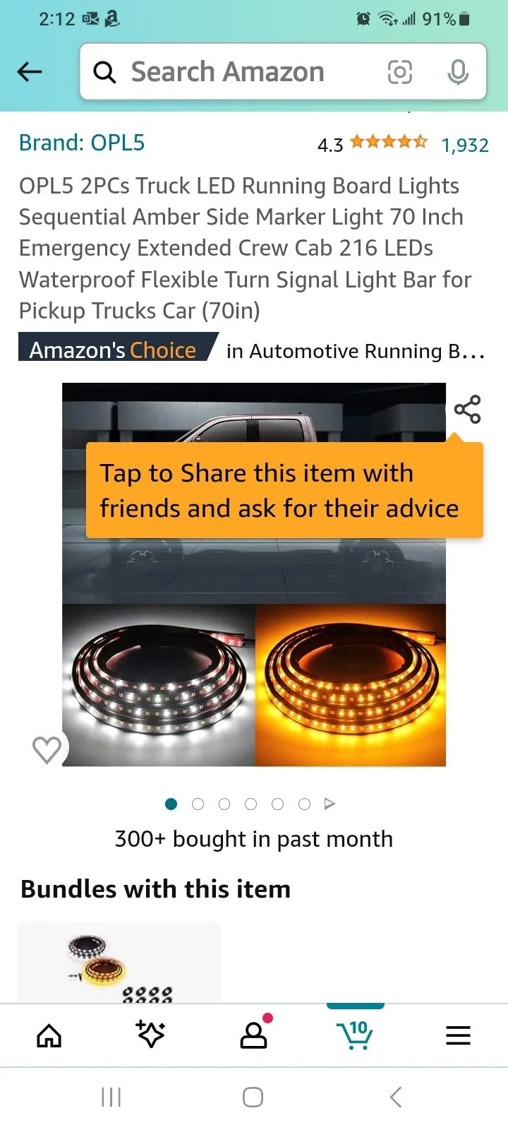 Ford Maverick Open Door Safety Lights Screenshot_20240124_141220_Amazon Shopping