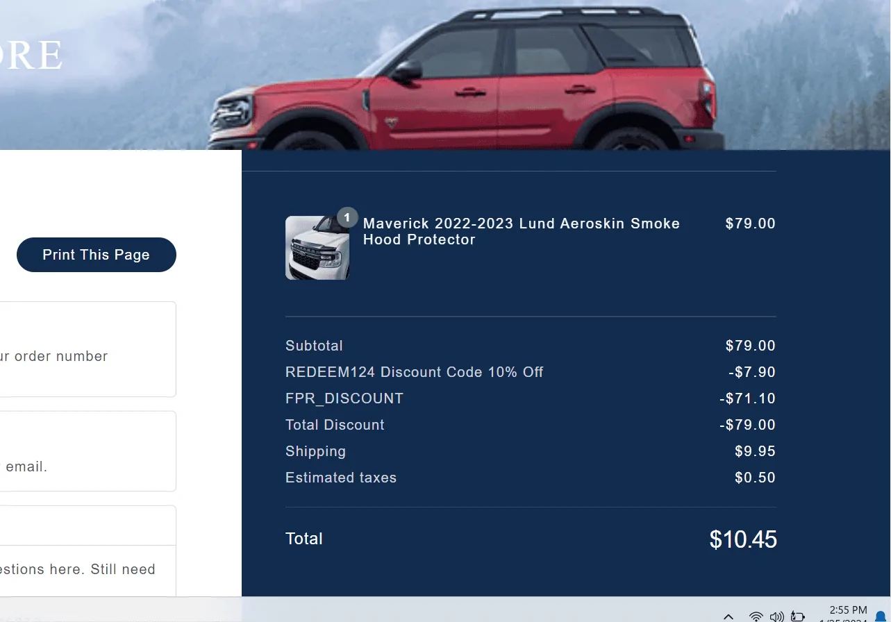 Ford Maverick Anyone seen a better Accessory discount code from Ford? 1706219809491
