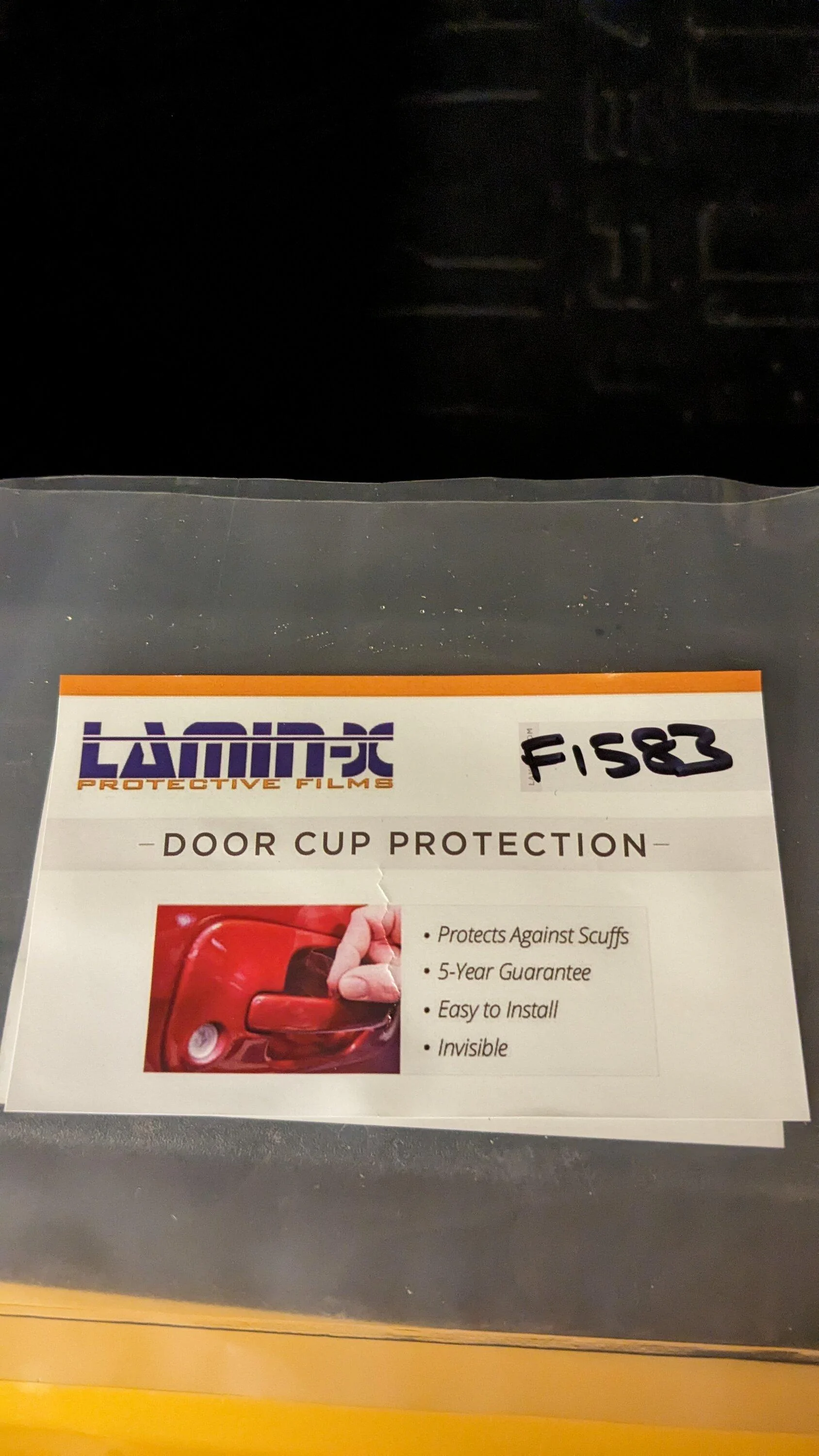 Ford Maverick Lamin-x Door Handle Cup Paint Protection installed PXL_20240126_035706070.MP