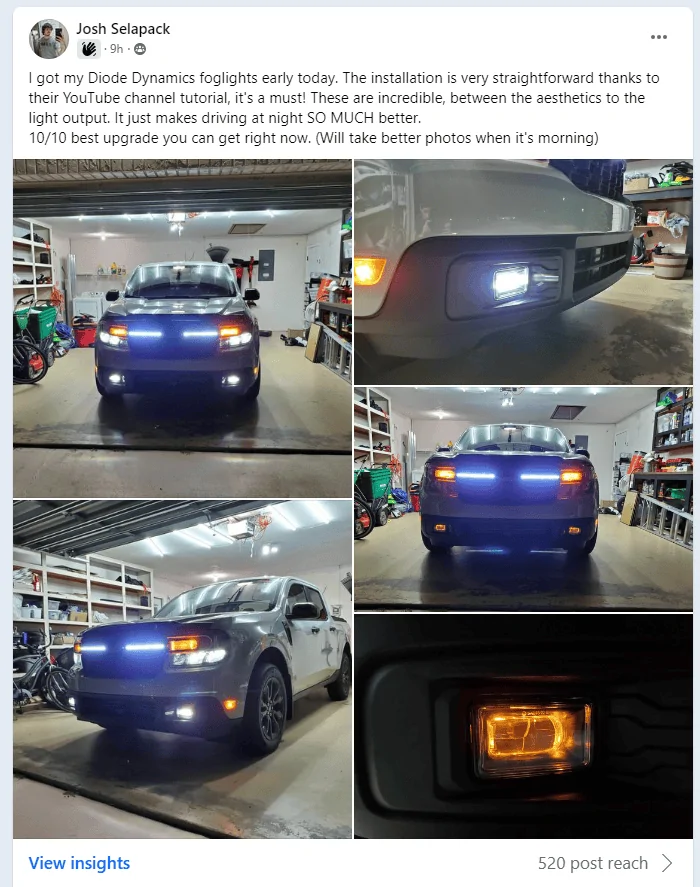Ford Maverick New Ford Maverick Lighting Kits by Diode Dynamics | 1/18/24 FireShot Capture 956 - Diode Dynamics Insiders - Facebook - www.facebook.com
