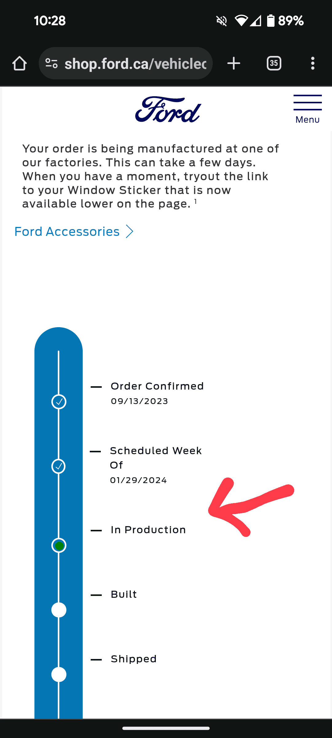 Ford Maverick Canadian order to delivery wait times 1000010366