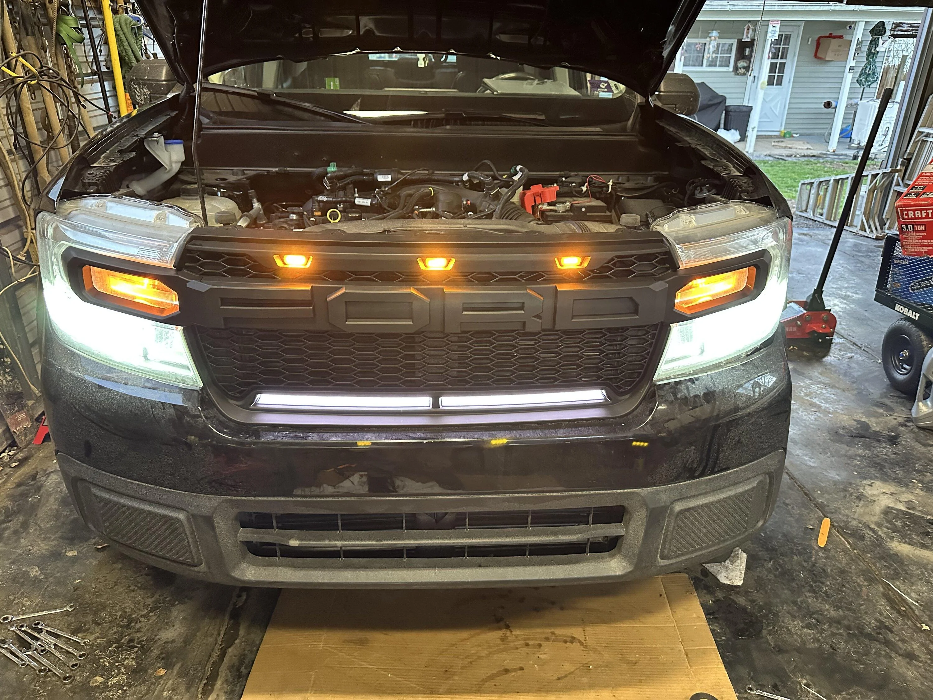 Ford Maverick Ford Raptor style grill for the Maverick - Installed Pics IMG_3607