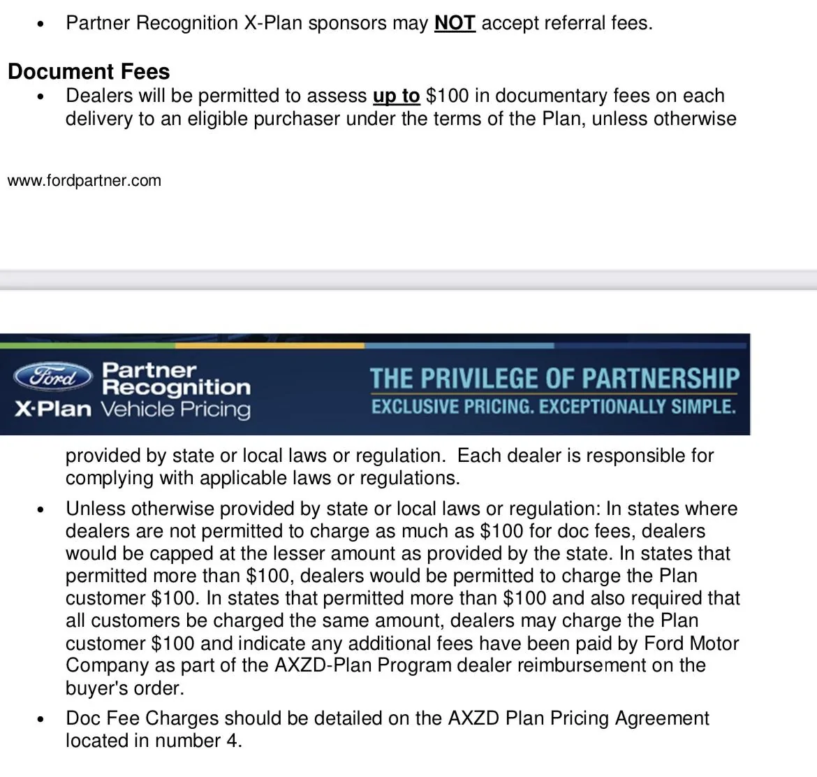 Ford Maverick Fees explanation on DORA IMG_5980