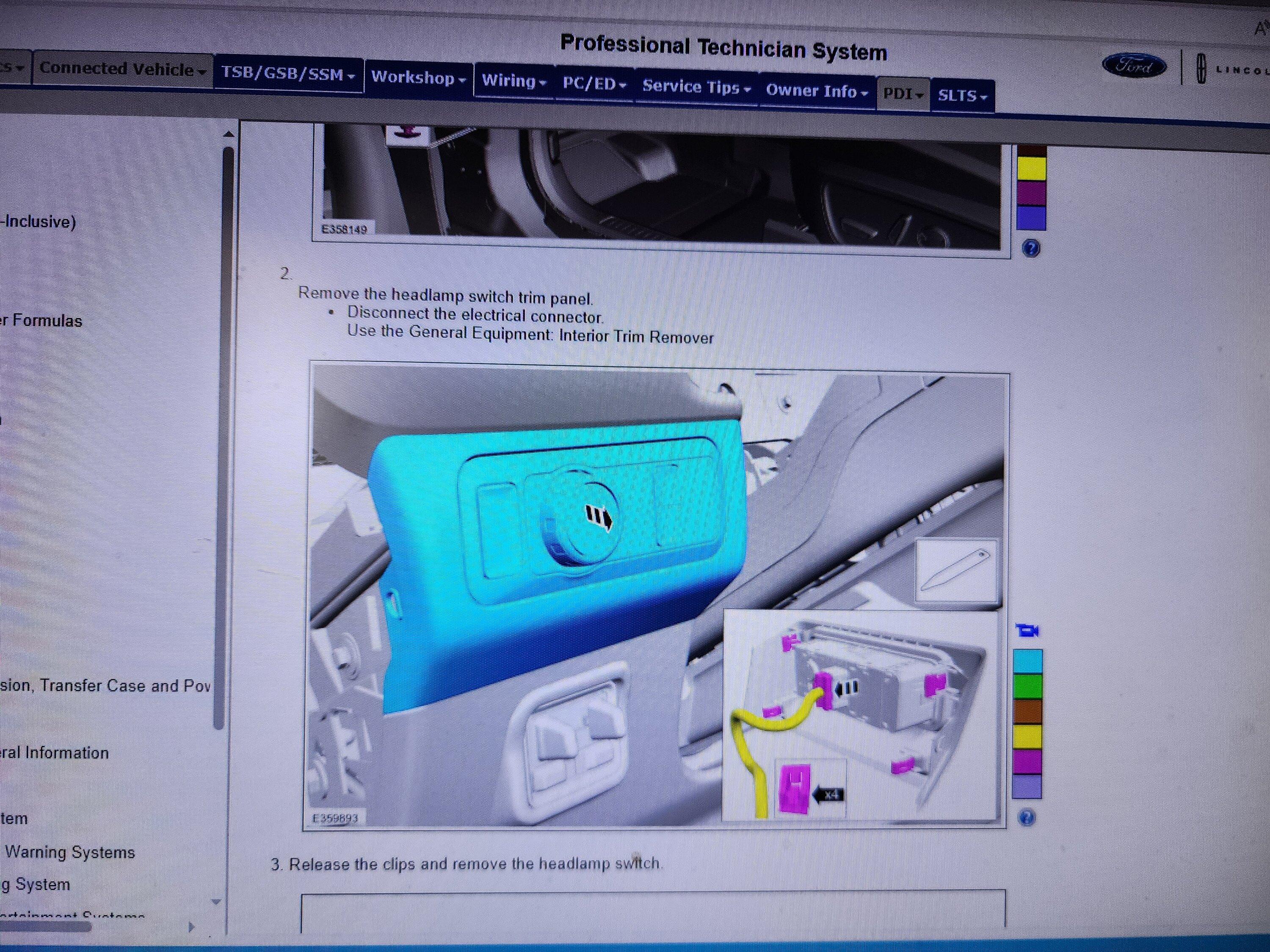 Ford Maverick F-150 Fog Lamp Switch and Wire Harness Installed in Maverick - DIY 20240129_102009