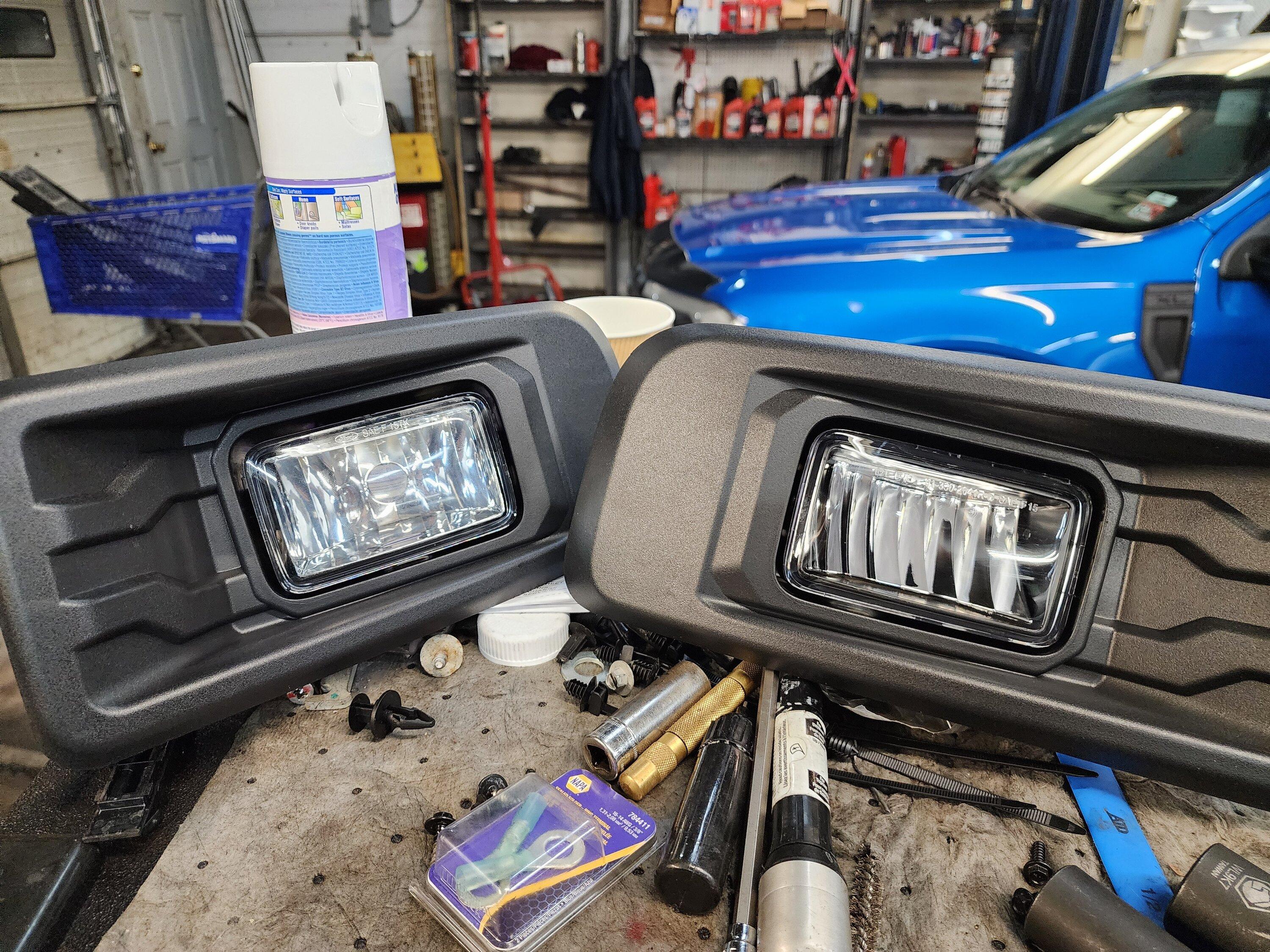 Ford Maverick F-150 Fog Lamp Switch and Wire Harness Installed in Maverick - DIY 20240129_181730