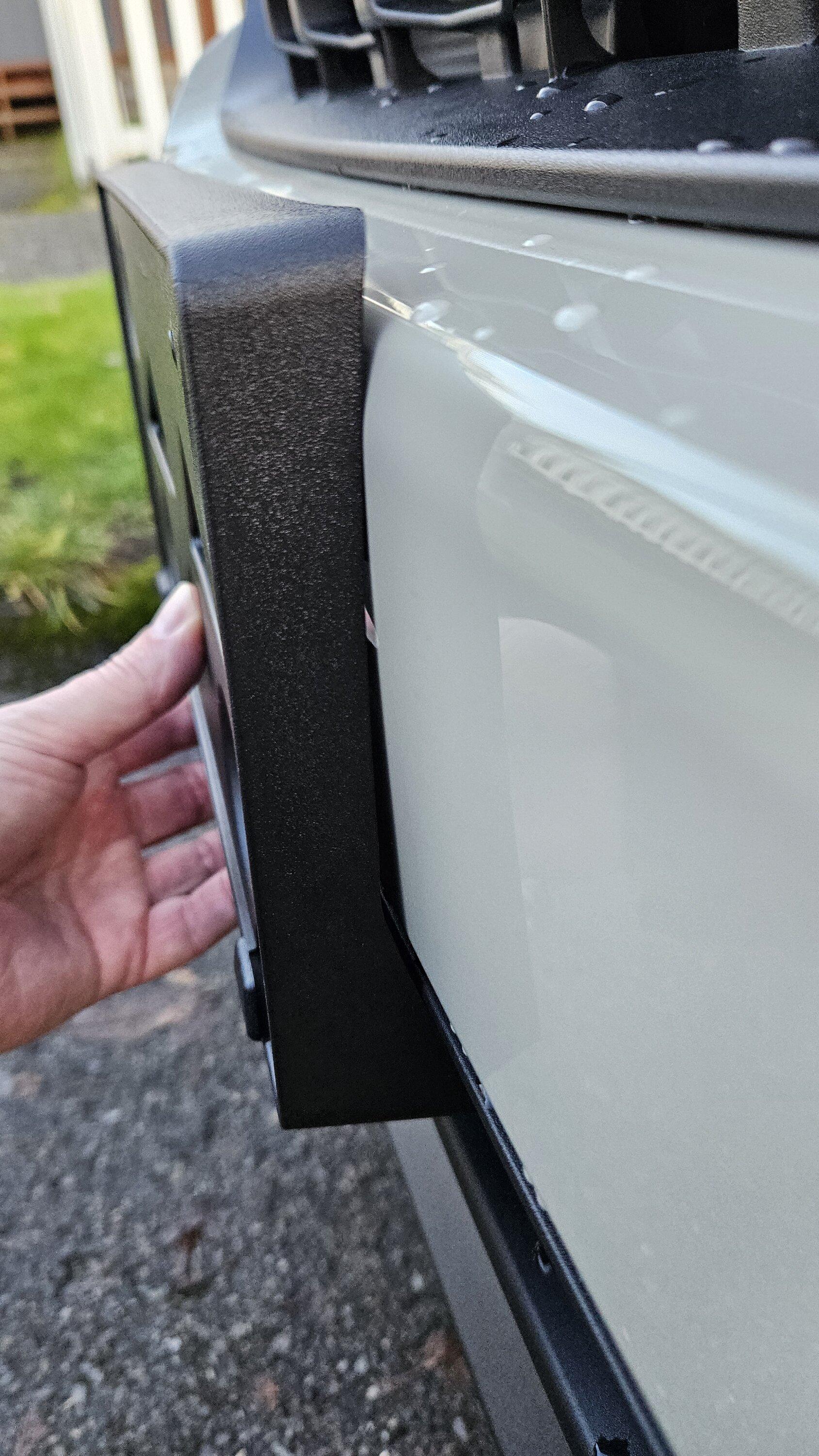 Ford Maverick Pro Install... front license plate holder fixed 20240130_164103