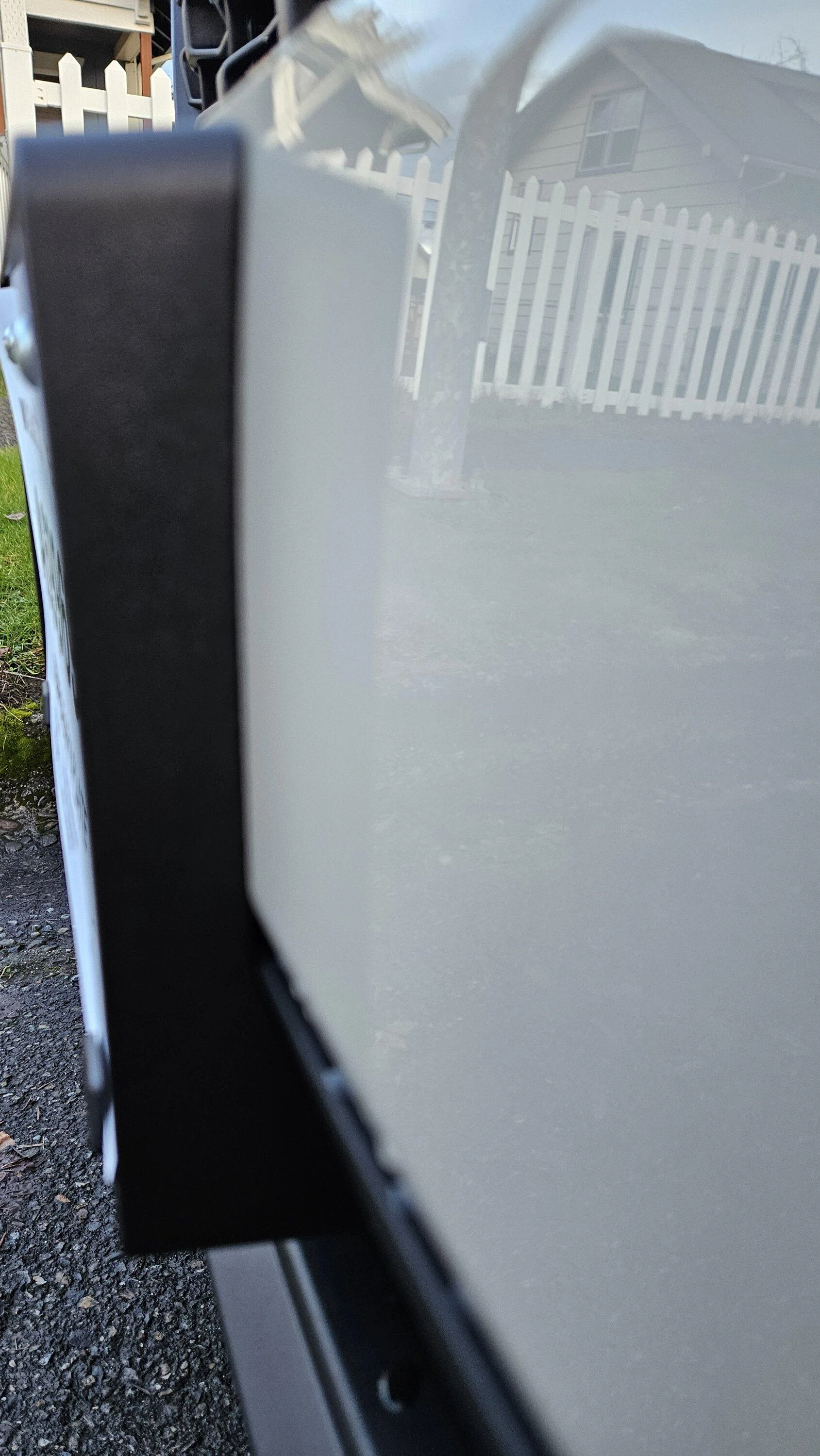 Ford Maverick Pro Install... front license plate holder fixed 20240130_164651