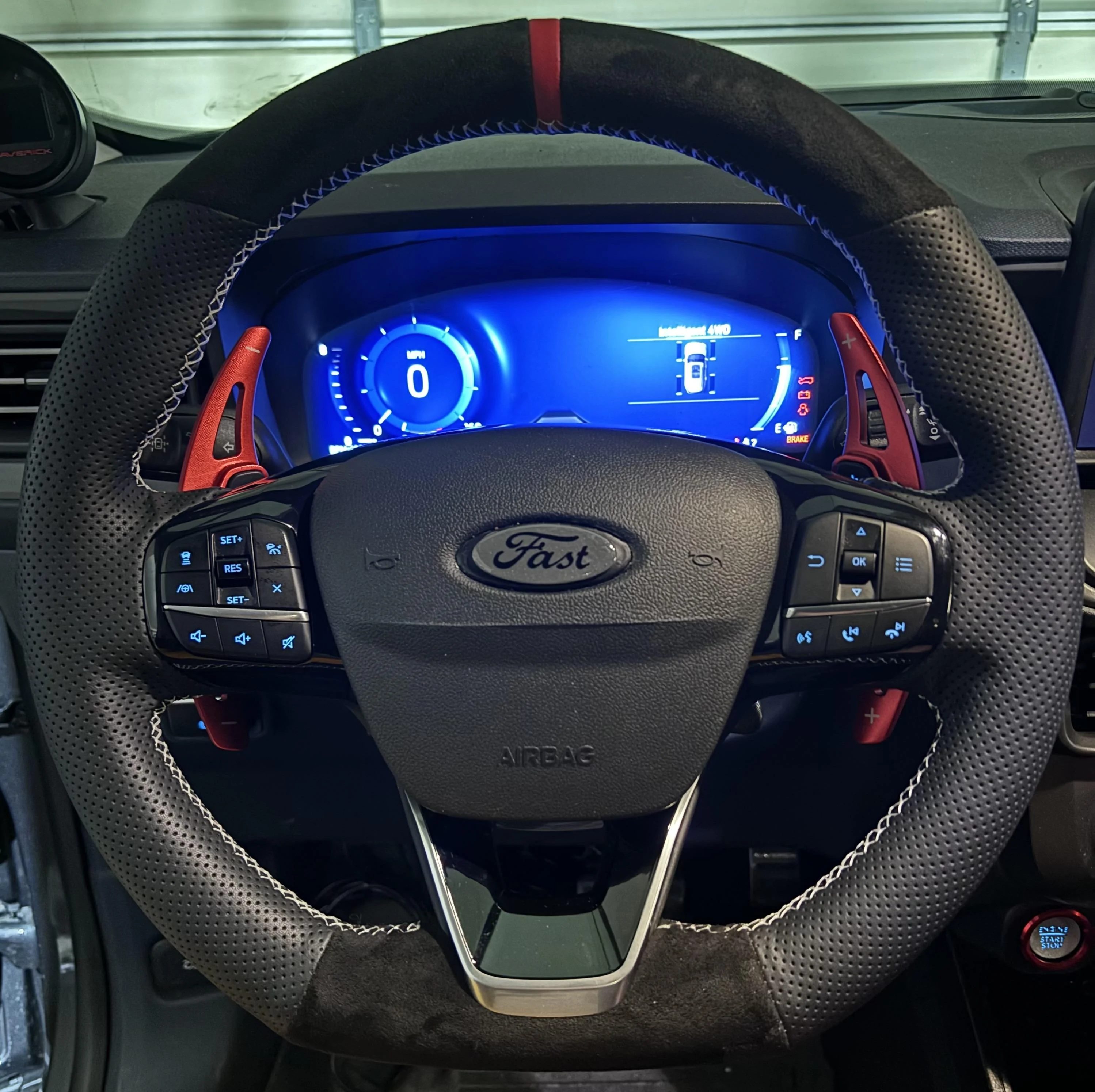 Ford Maverick Customized my Paddle Shift Steering Wheel IMG_0653