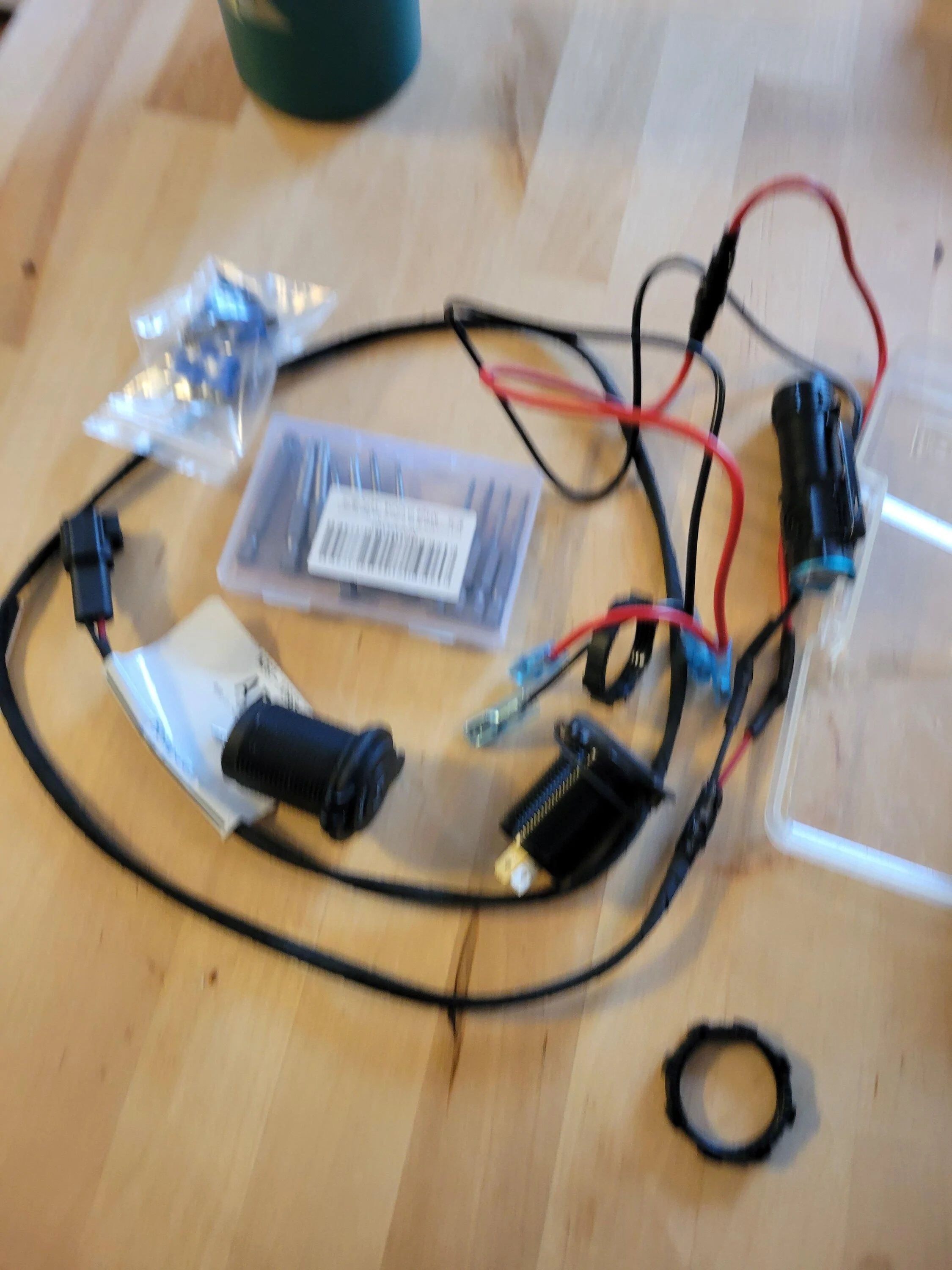 Ford Maverick Cubby USB and 12v install 20240127_110024