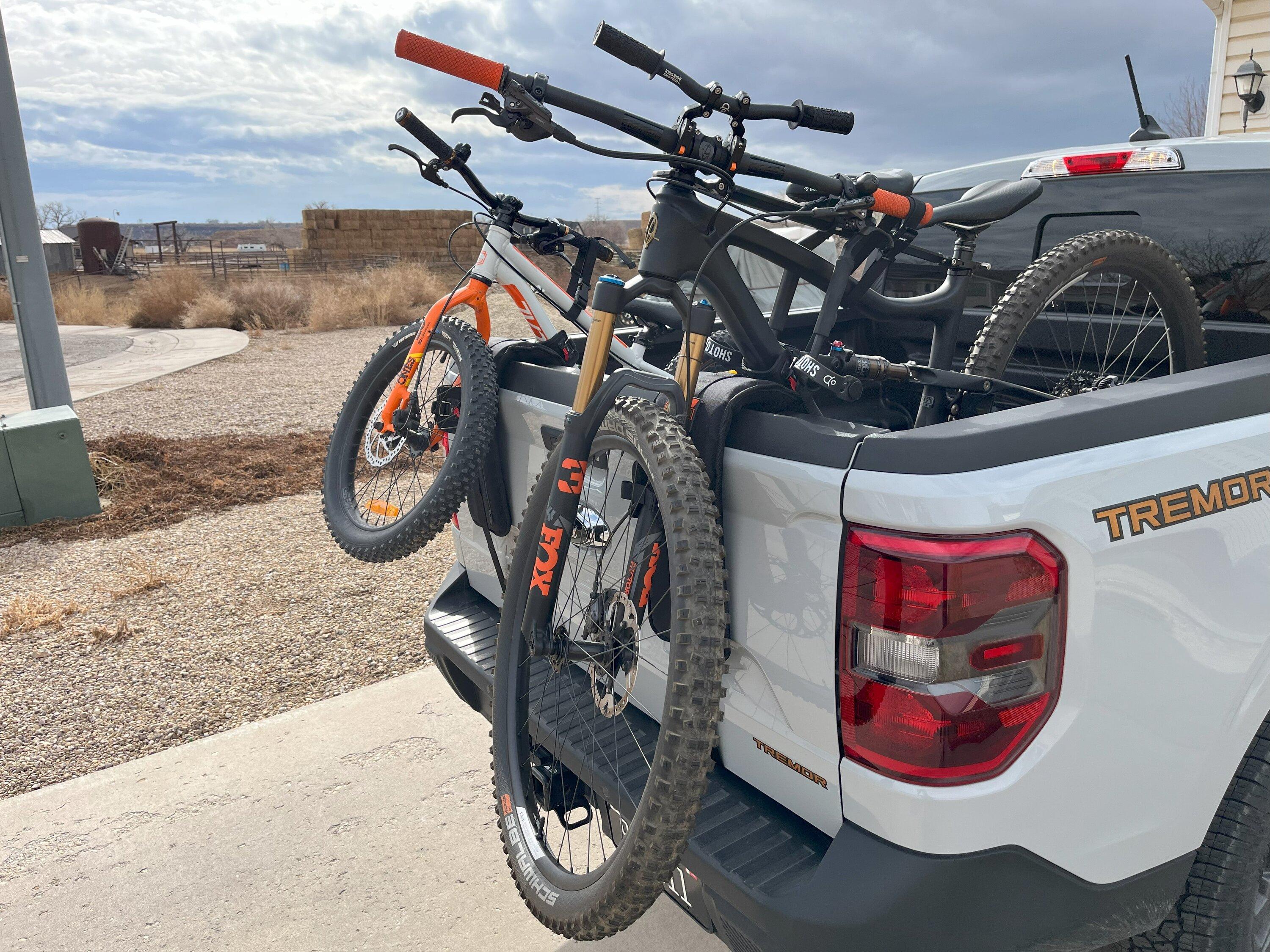 Ford Maverick Bike Racks... Tailgate Pad or Hitch Rack for frequent use. IMG_7311
