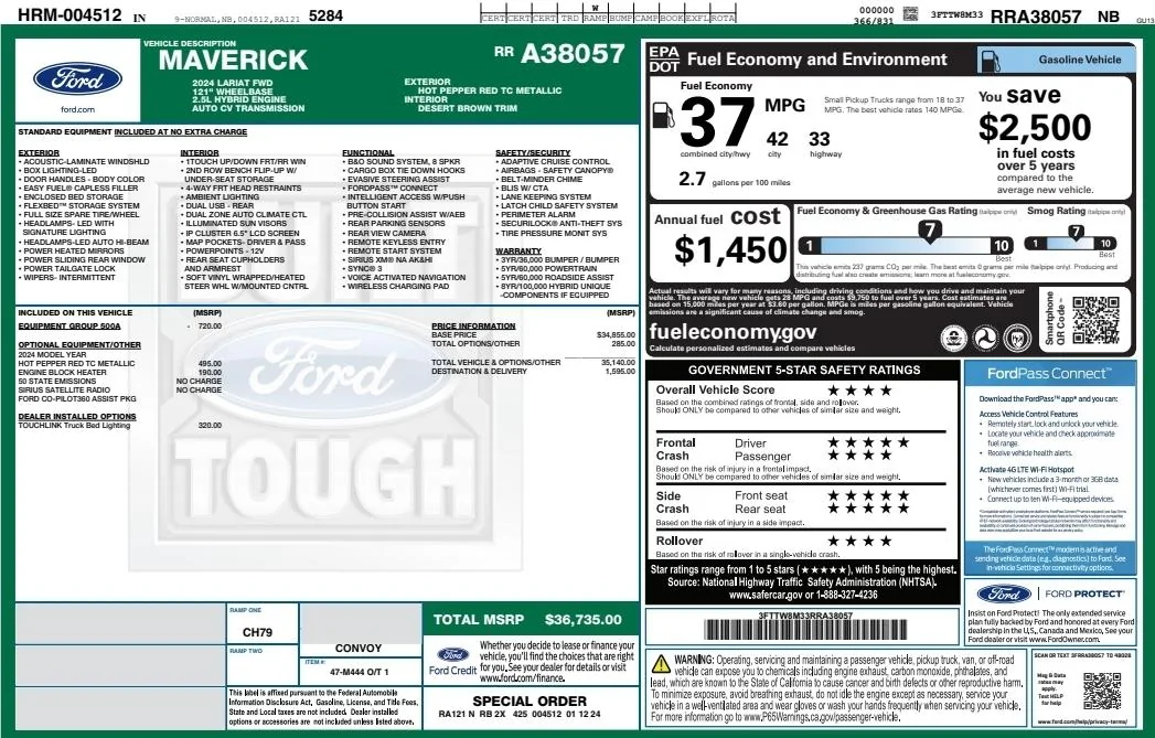 Ford Maverick Shipping by Convoy to Indiana? 1000007454
