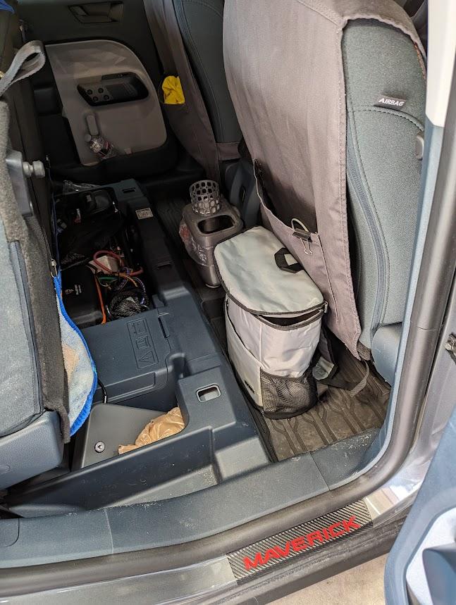 Ford Maverick New to MTC Under-back seat  safe+trashbin+Cooler