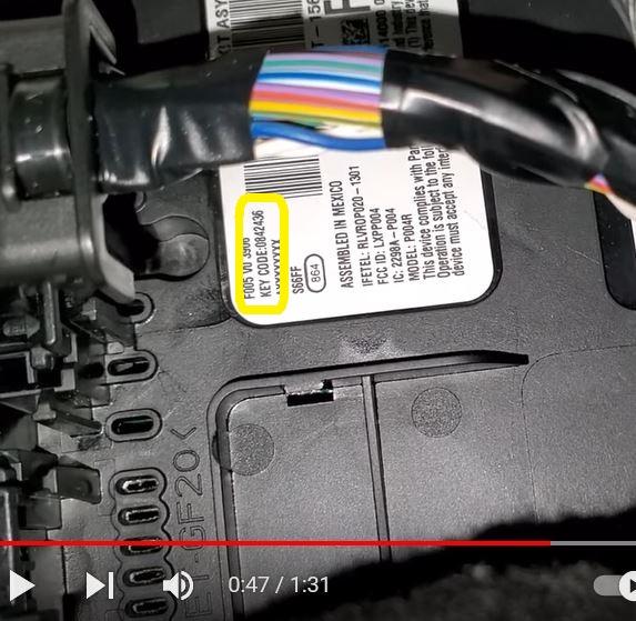 Ford Maverick 2022 Lariat remote and exterior lock/unlock keypad keycode.JPG