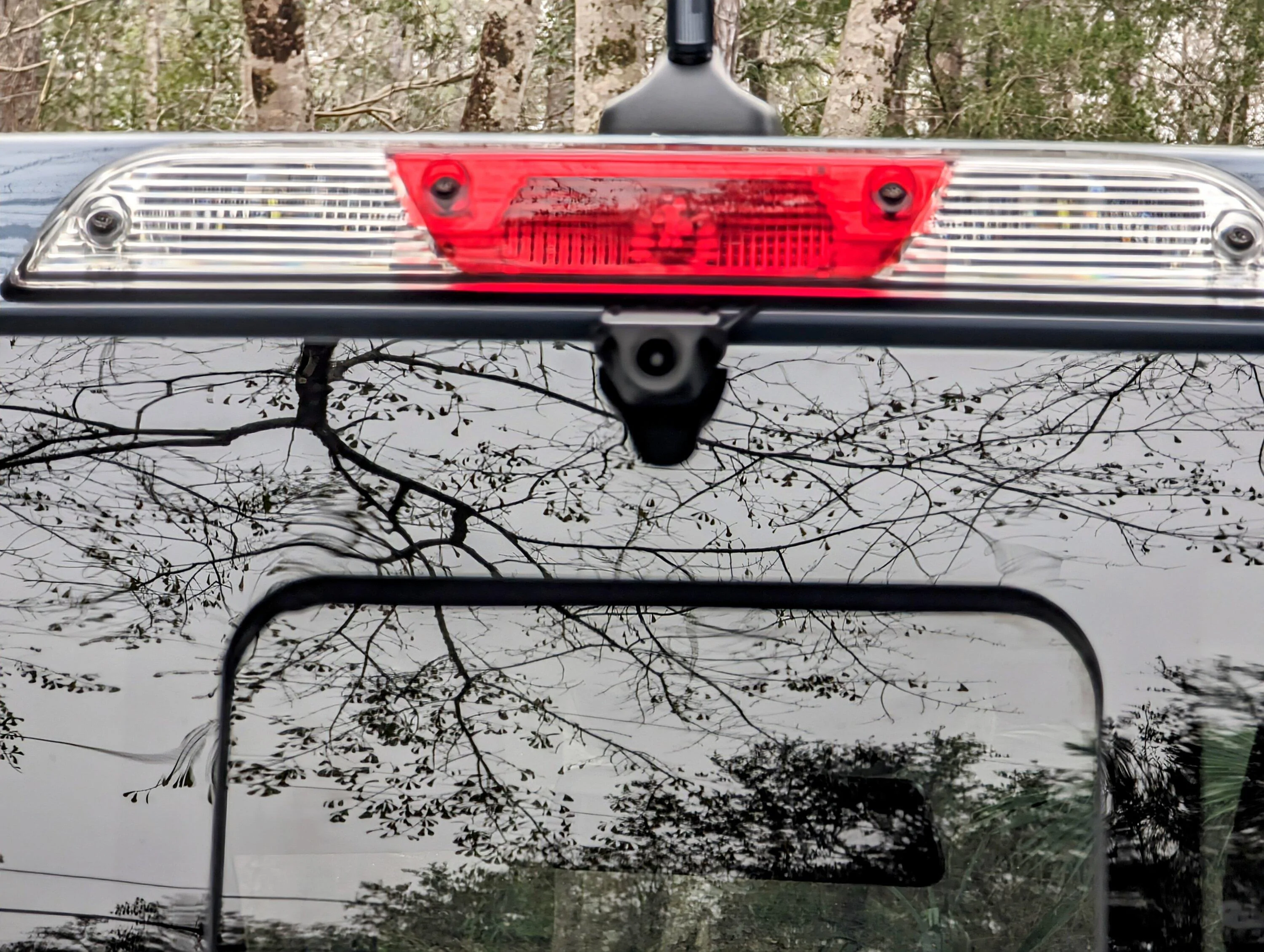 Ford Maverick Digital (LCD) Rearview Mirror (Wolfbox G900 front and rear dash cams) installed - photos & review PXL_20240203_215204936~2