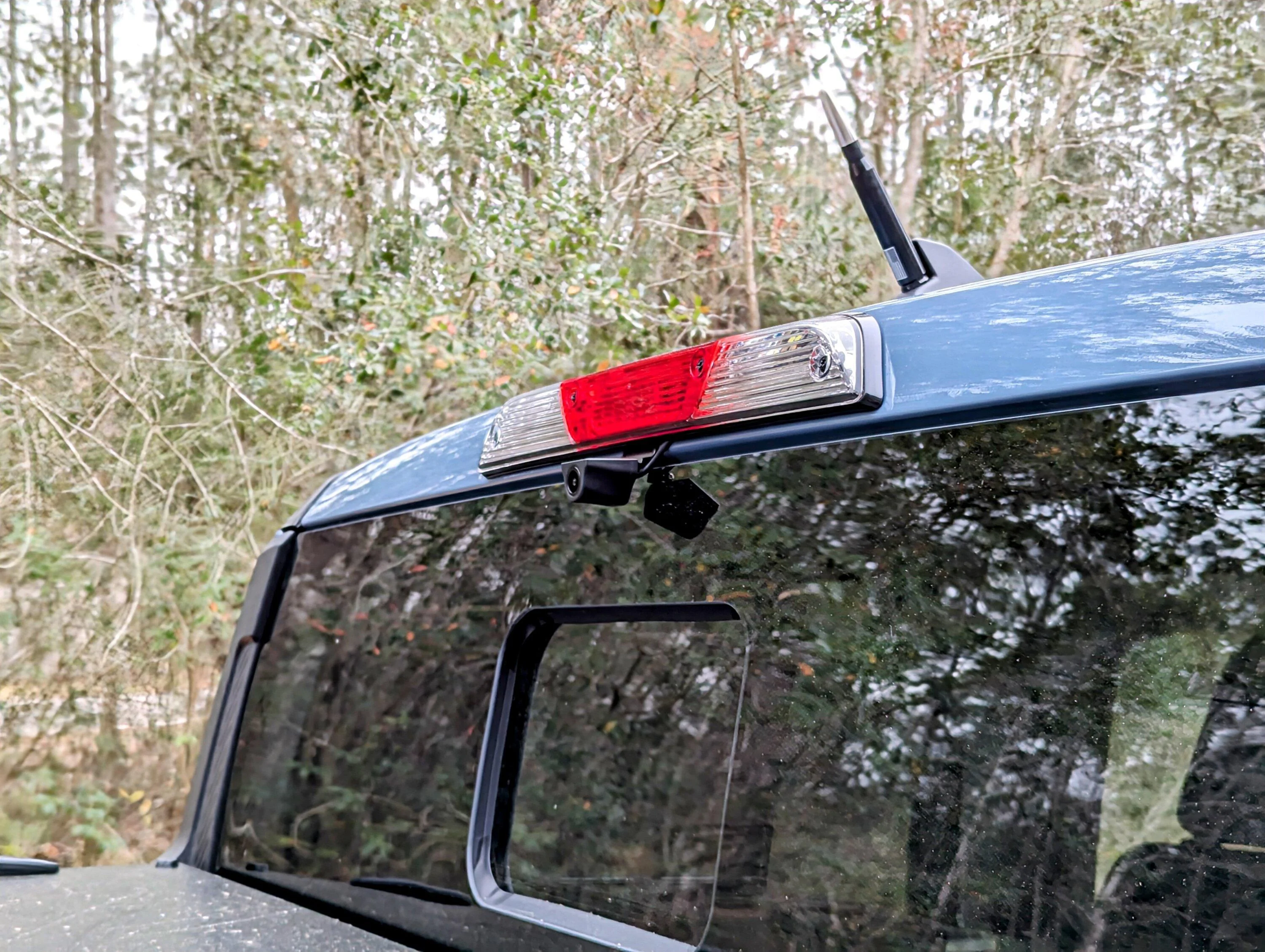 Ford Maverick Digital (LCD) Rearview Mirror (Wolfbox G900 front and rear dash cams) installed - photos & review PXL_20240203_215120449~2