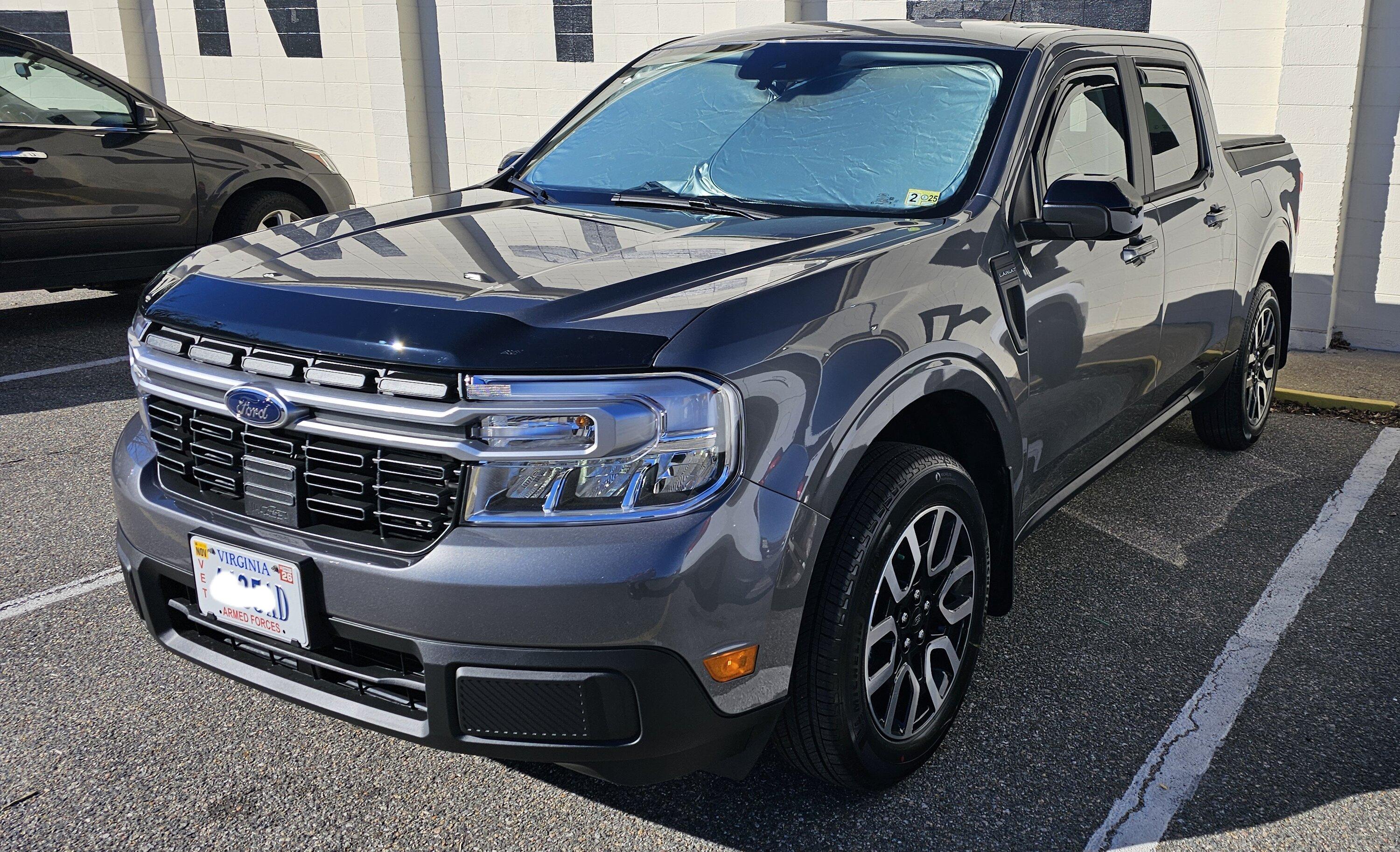 Ford Maverick 2024 Carbonized Gray Lariat Hybrid finally home 20240204_142917