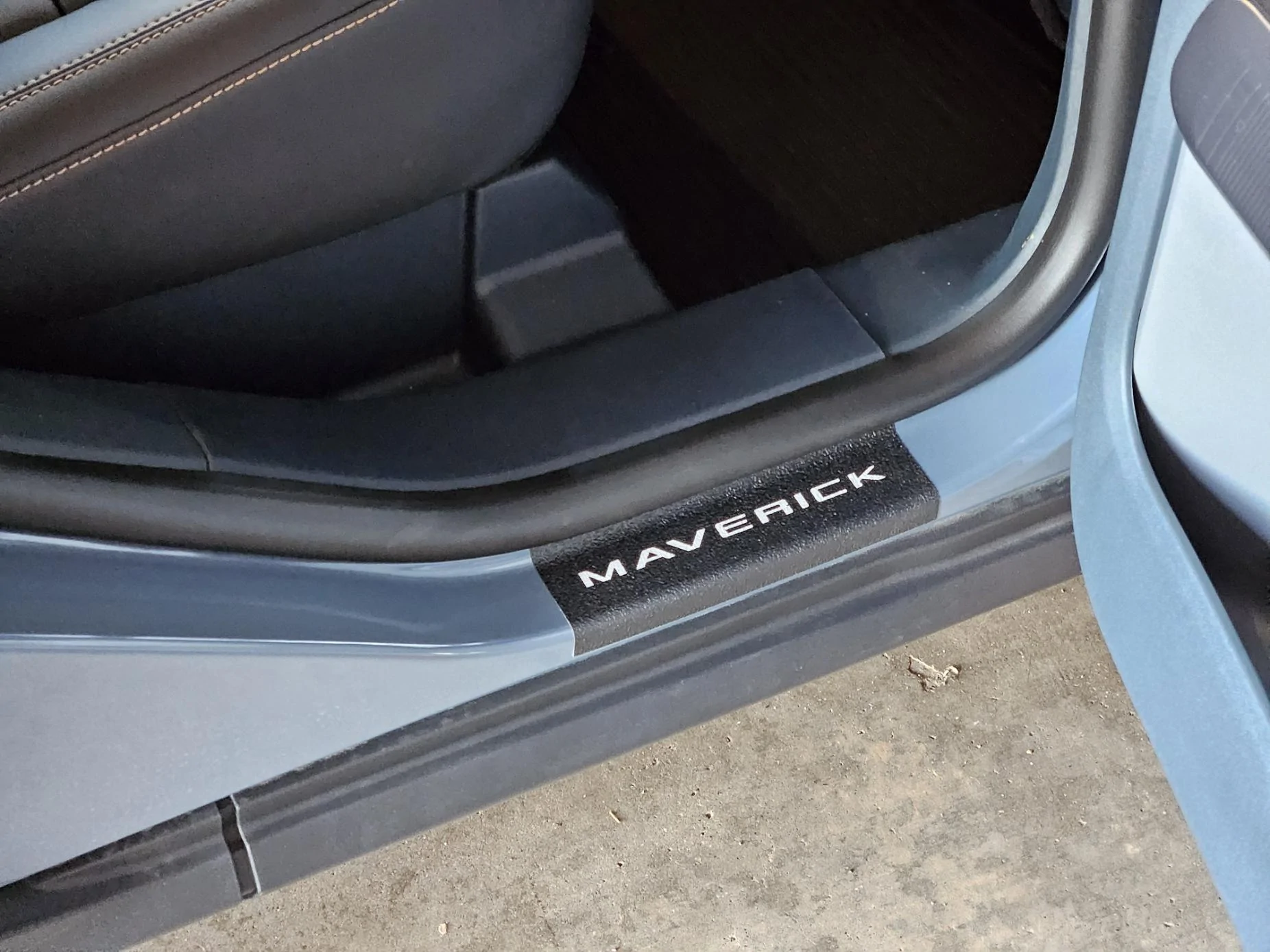 Ford Maverick Door Sills - limited options tufskinz rear