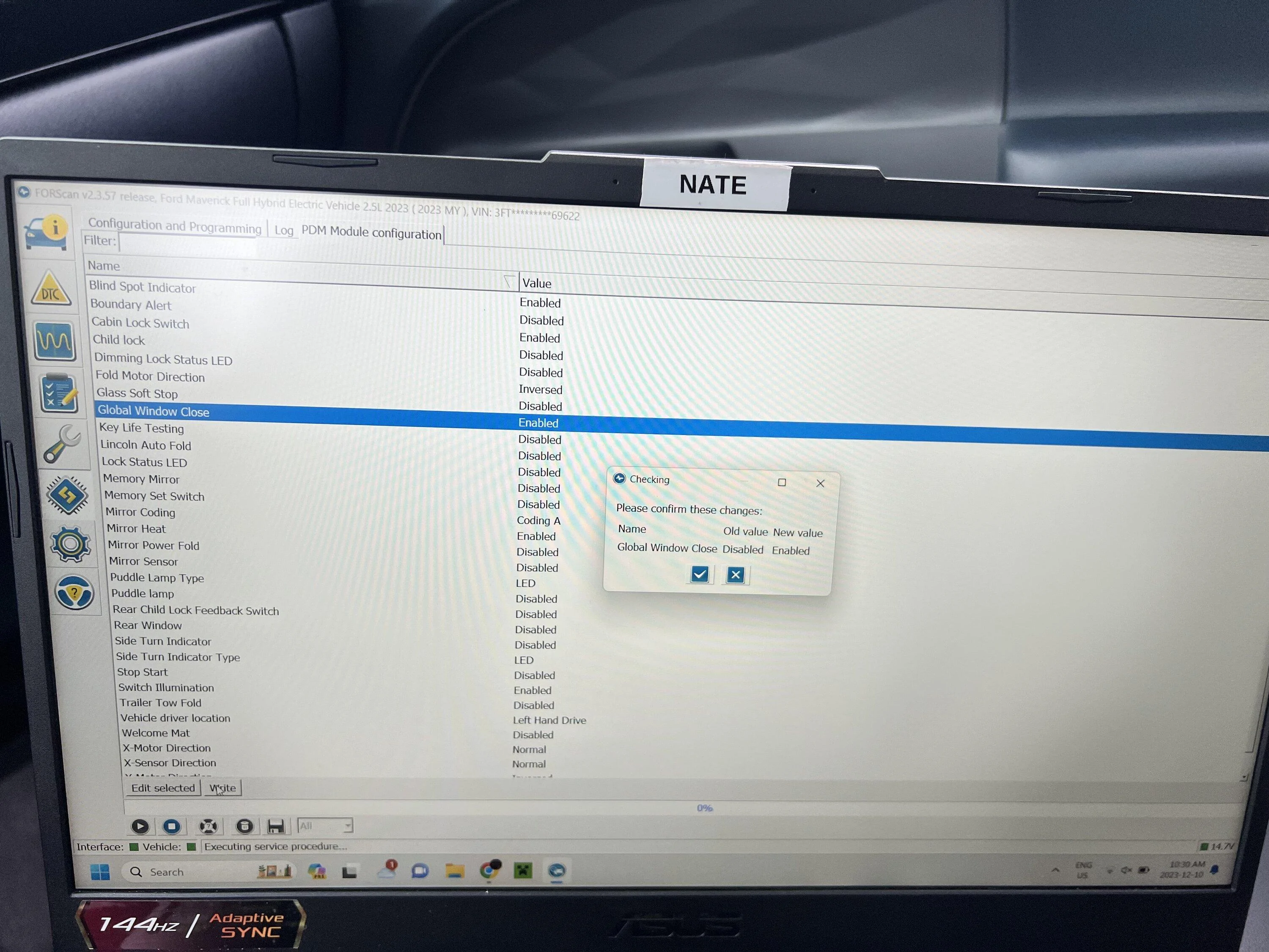 Ford Maverick Global Window Open Confirmed Working (Lariat Only) IMG_6232