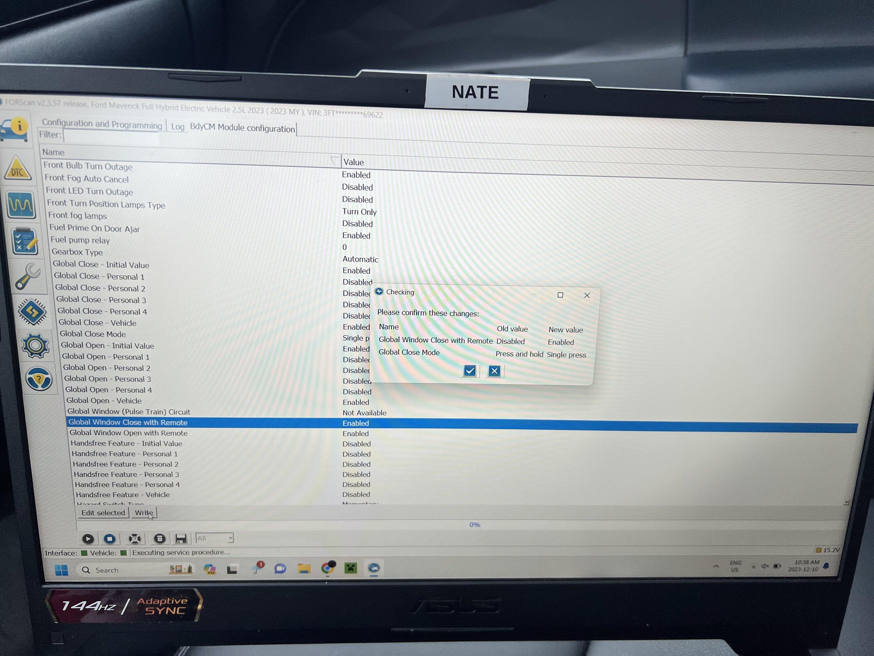 Ford Maverick Global Window Open Confirmed Working (Lariat Only) IMG_6234