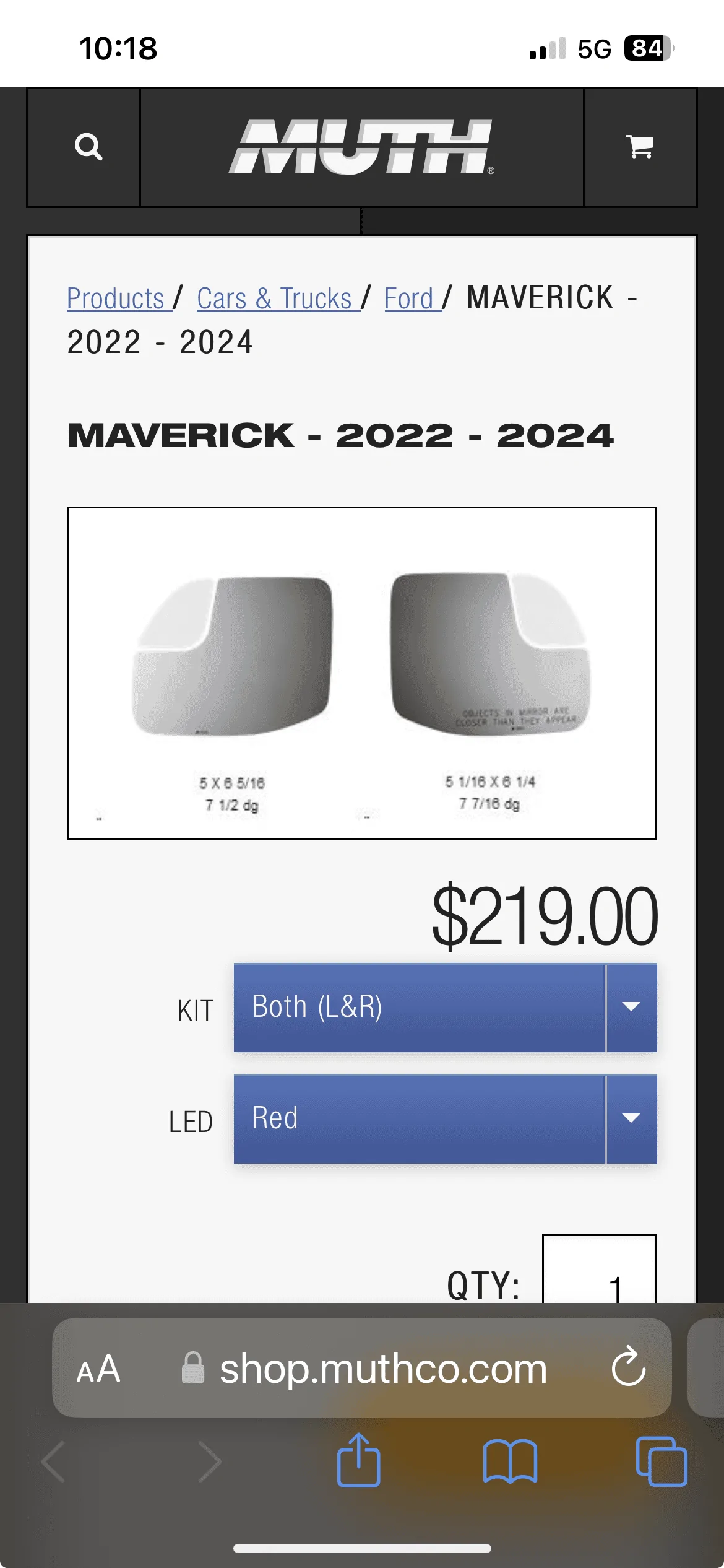 Ford Maverick Signal Mirrors Available from Muthco 1707232723228