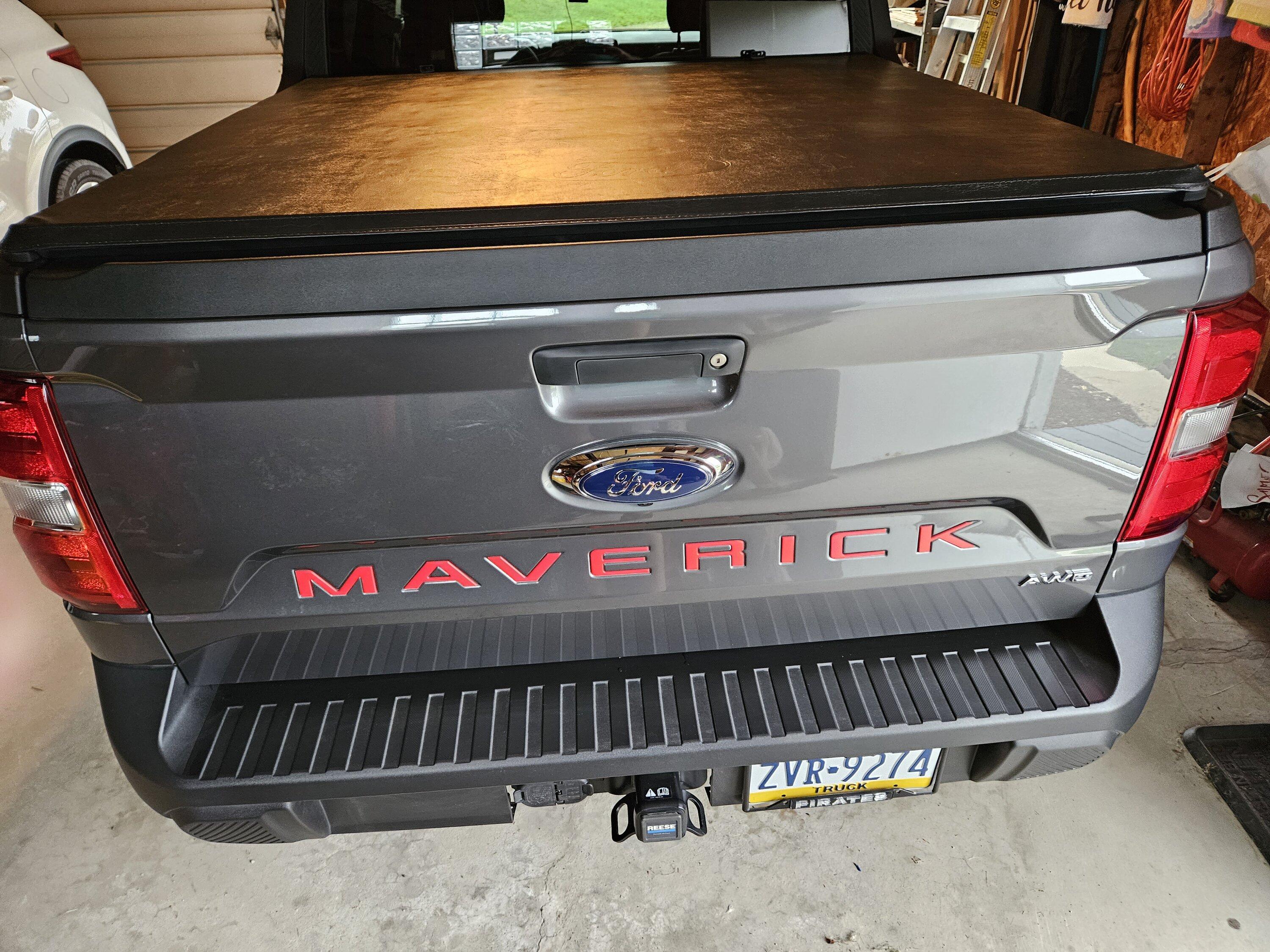 Ford Maverick Best Tailgate Lettering for Carbonized Gray? 20230813_080245