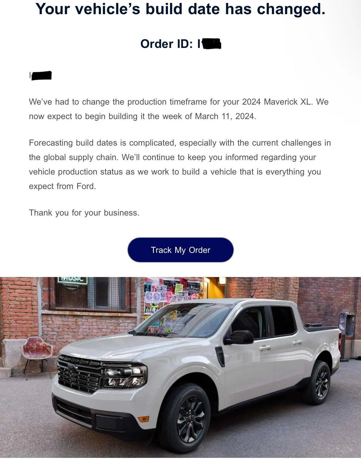 Ford Maverick 📬 1/18/24 Scheduling Email Received Group [EMAILS NOW ARRIVING!] IMG_7152