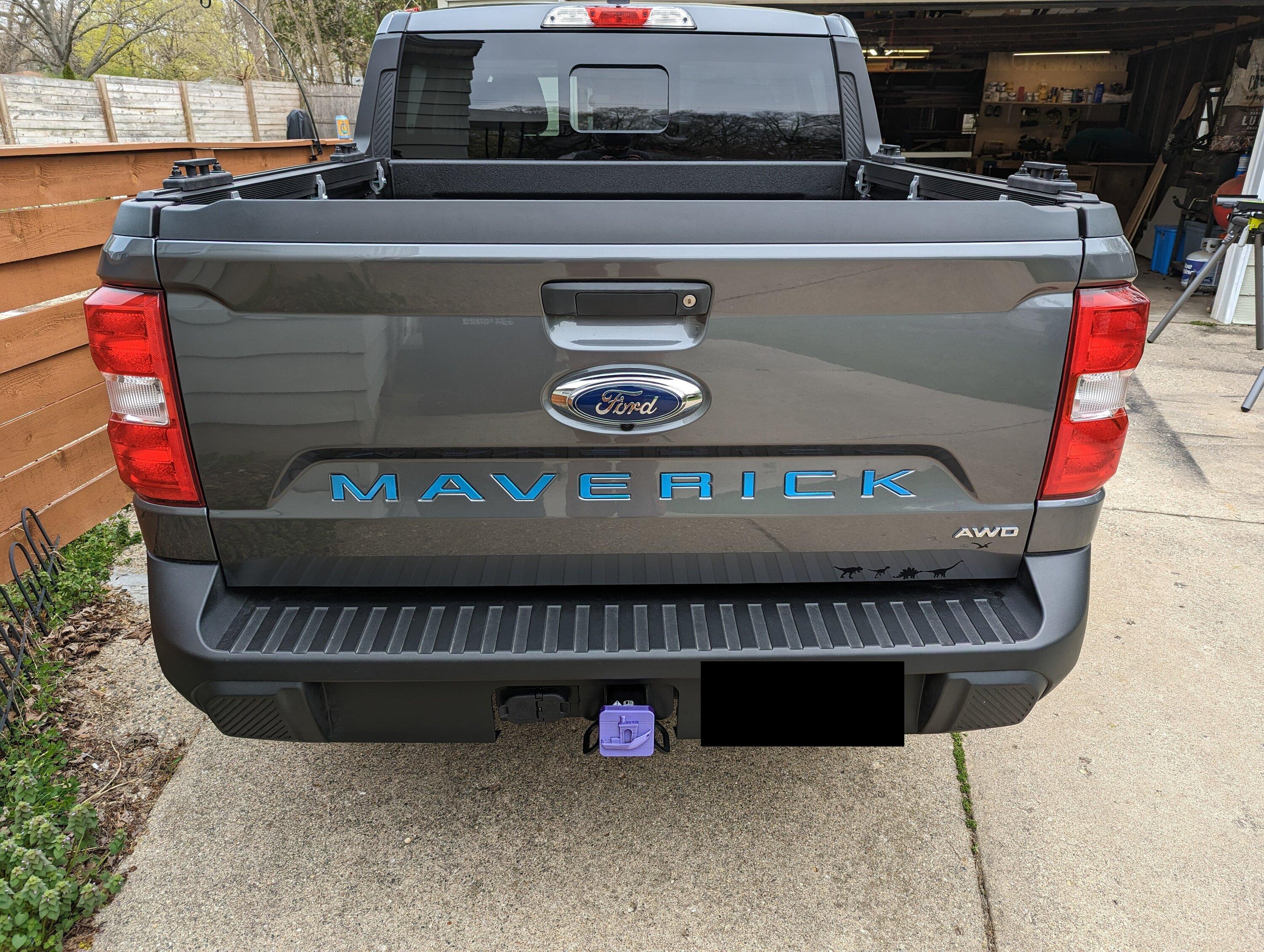 Ford Maverick Best Tailgate Lettering for Carbonized Gray? MaverickLettering Painted