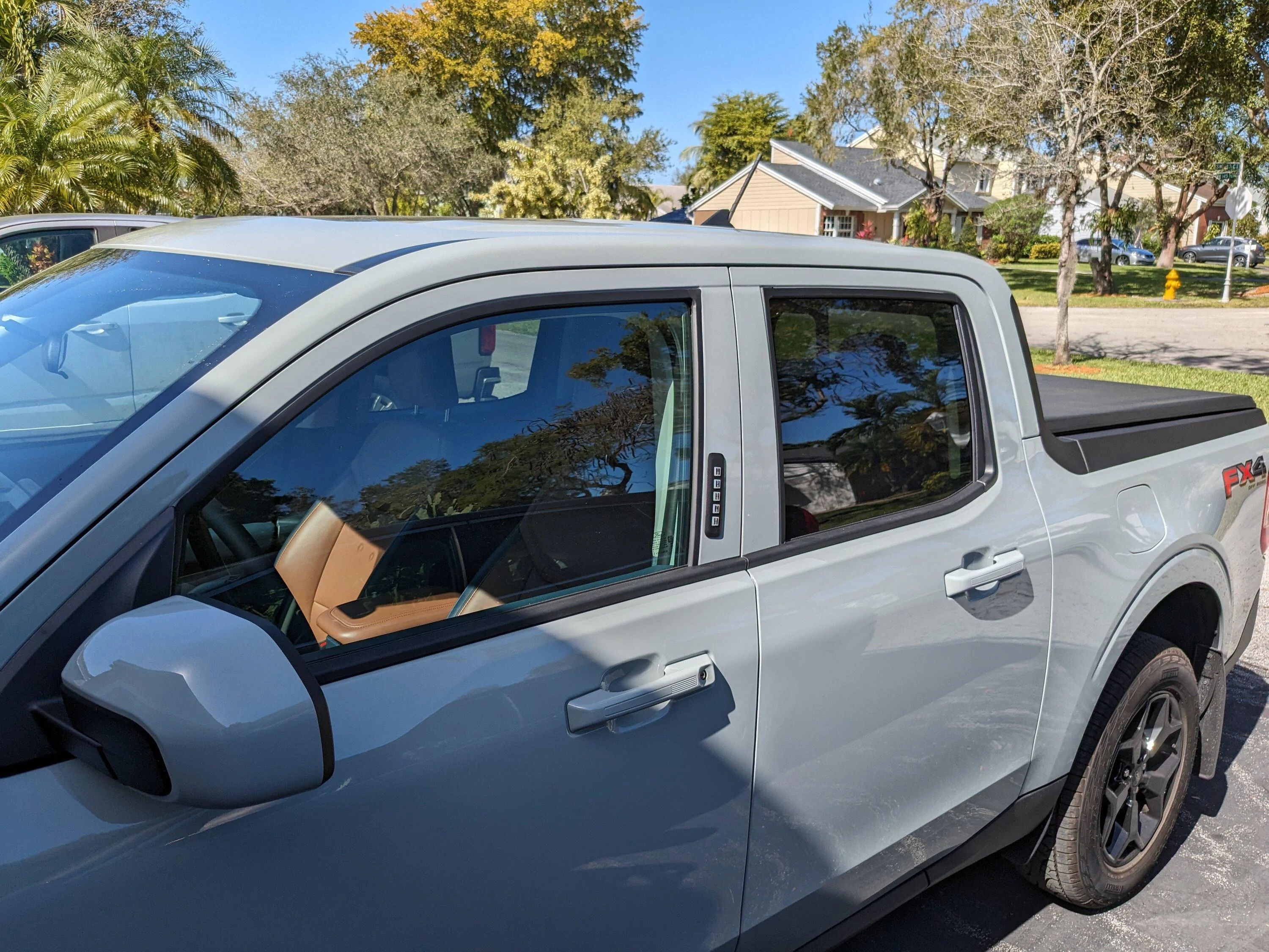 Ford Maverick Remove cove tape off of B pillar on doors looks a lot better PXL_20240207_165108065